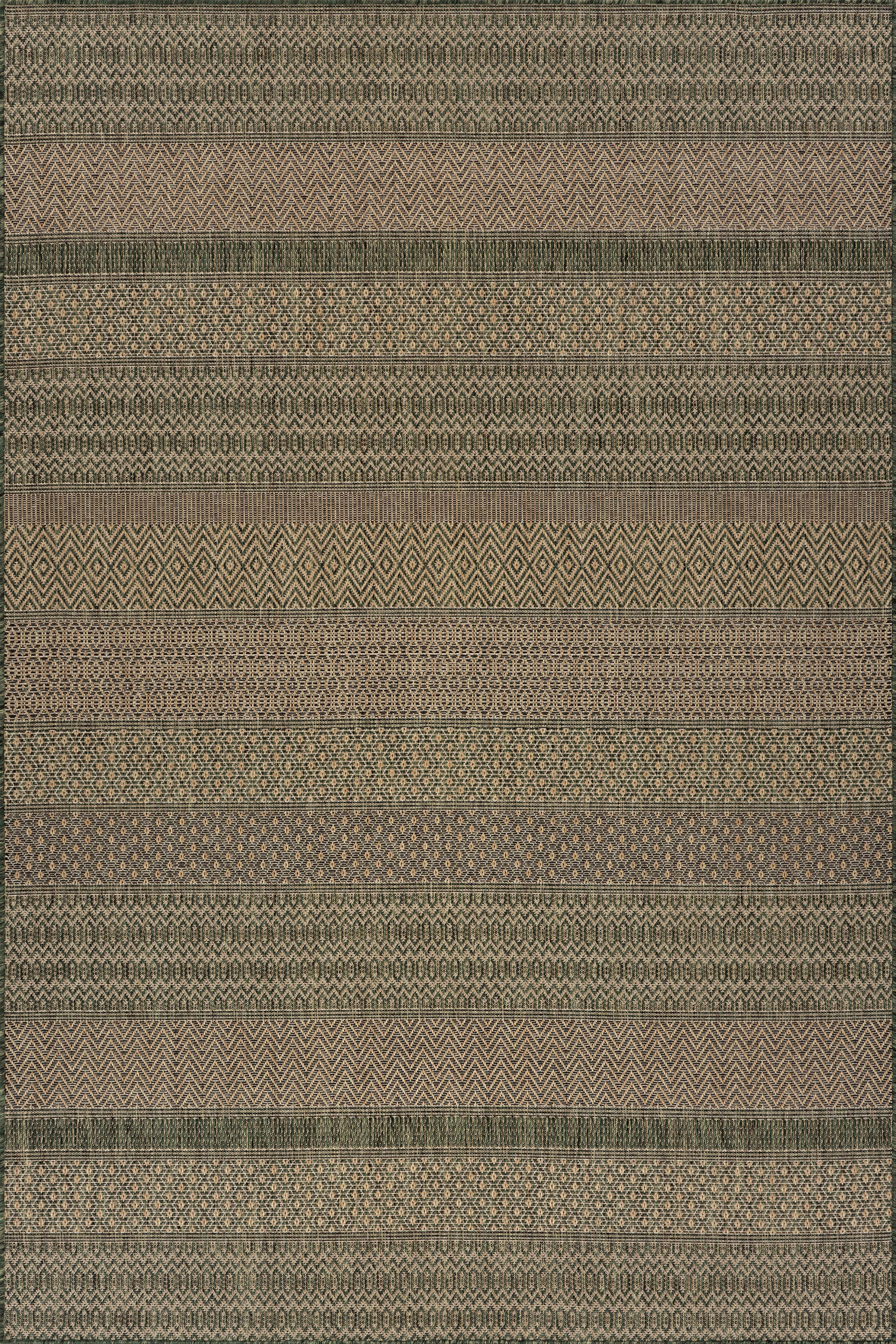 Vielle Modern Abstract Indoor/Outdoor Rug | Green