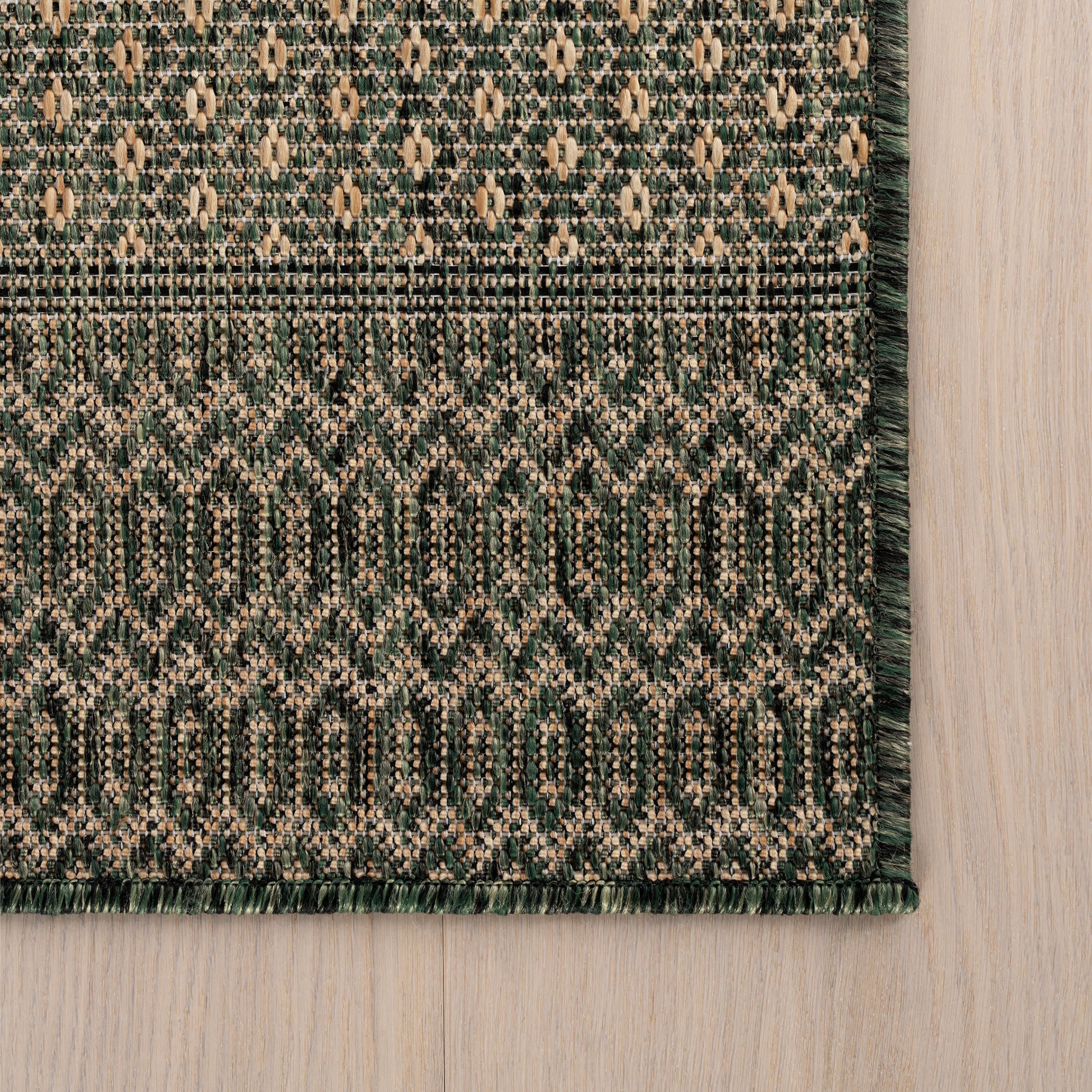 Vielle Modern Abstract Indoor/Outdoor Rug | Green - Image 3