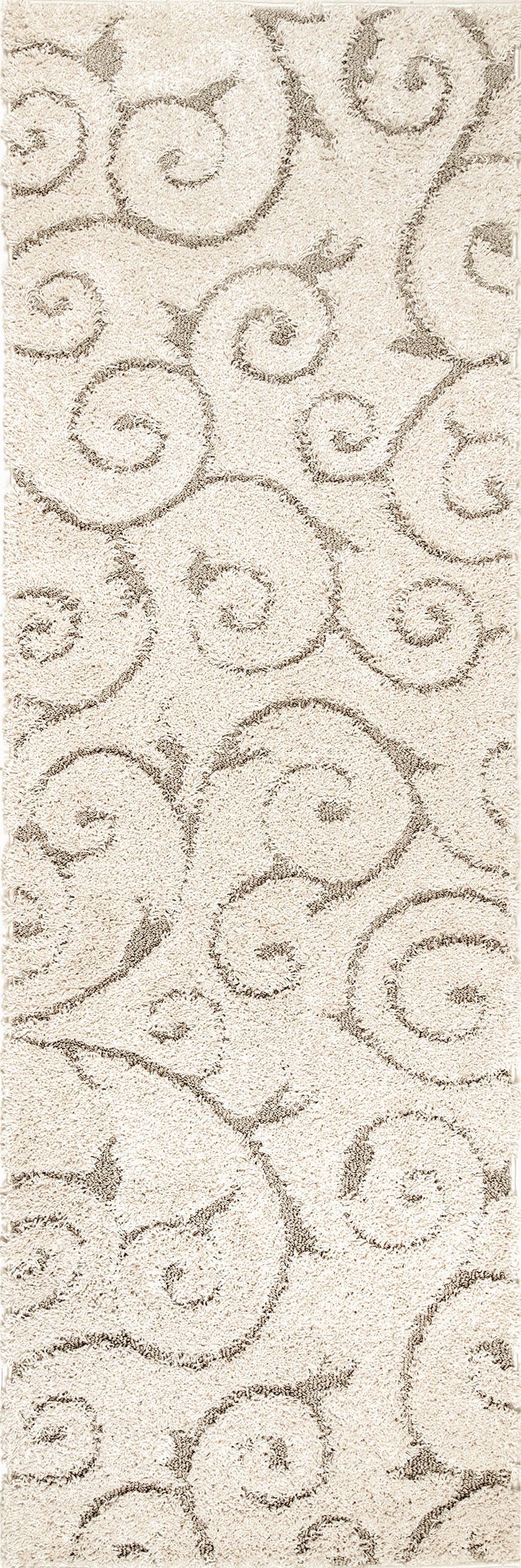 Vine Swirls Rug | Cream