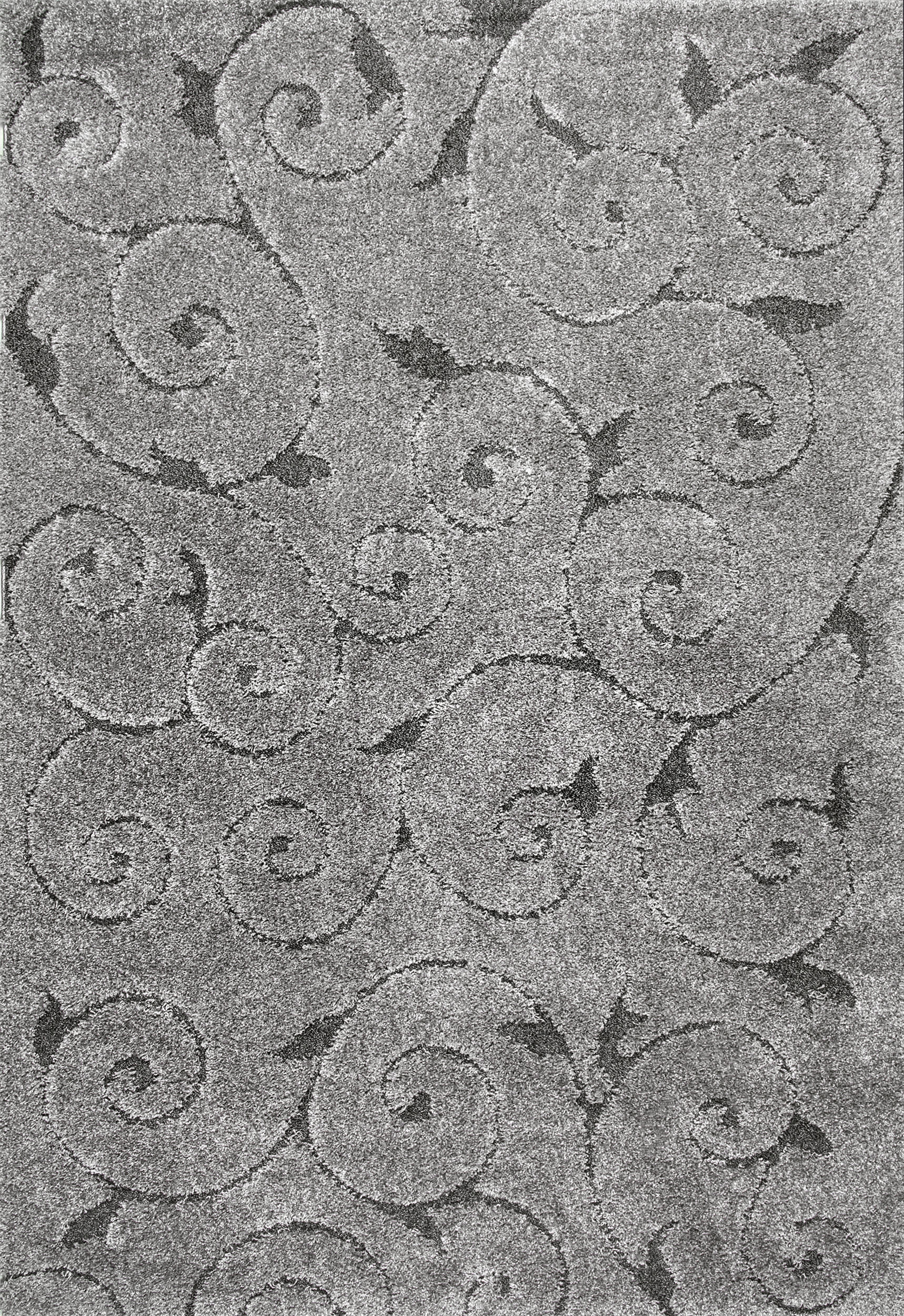 Vine Swirls Rug | Dark Grey