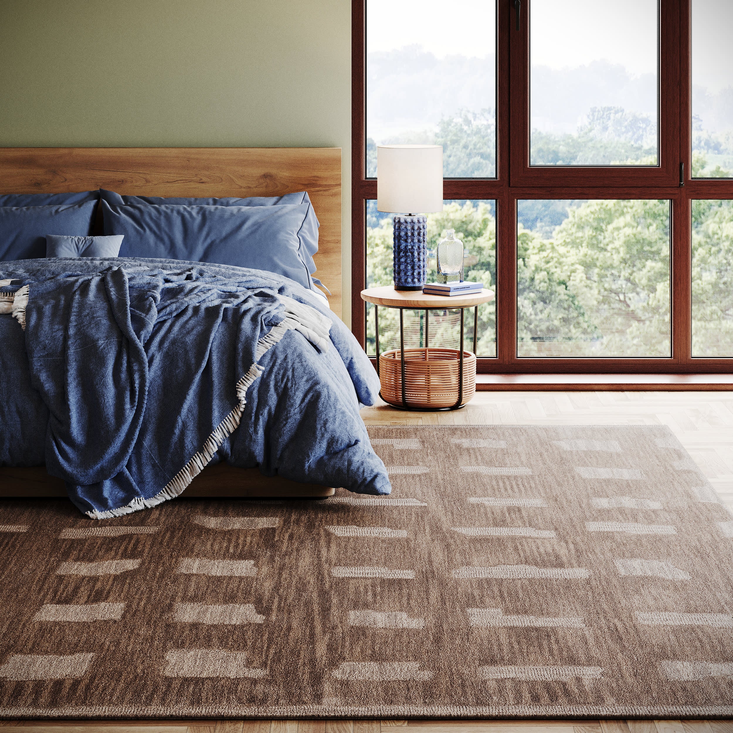 Vinel Modern Abstract Rug | Taupe - Image 2