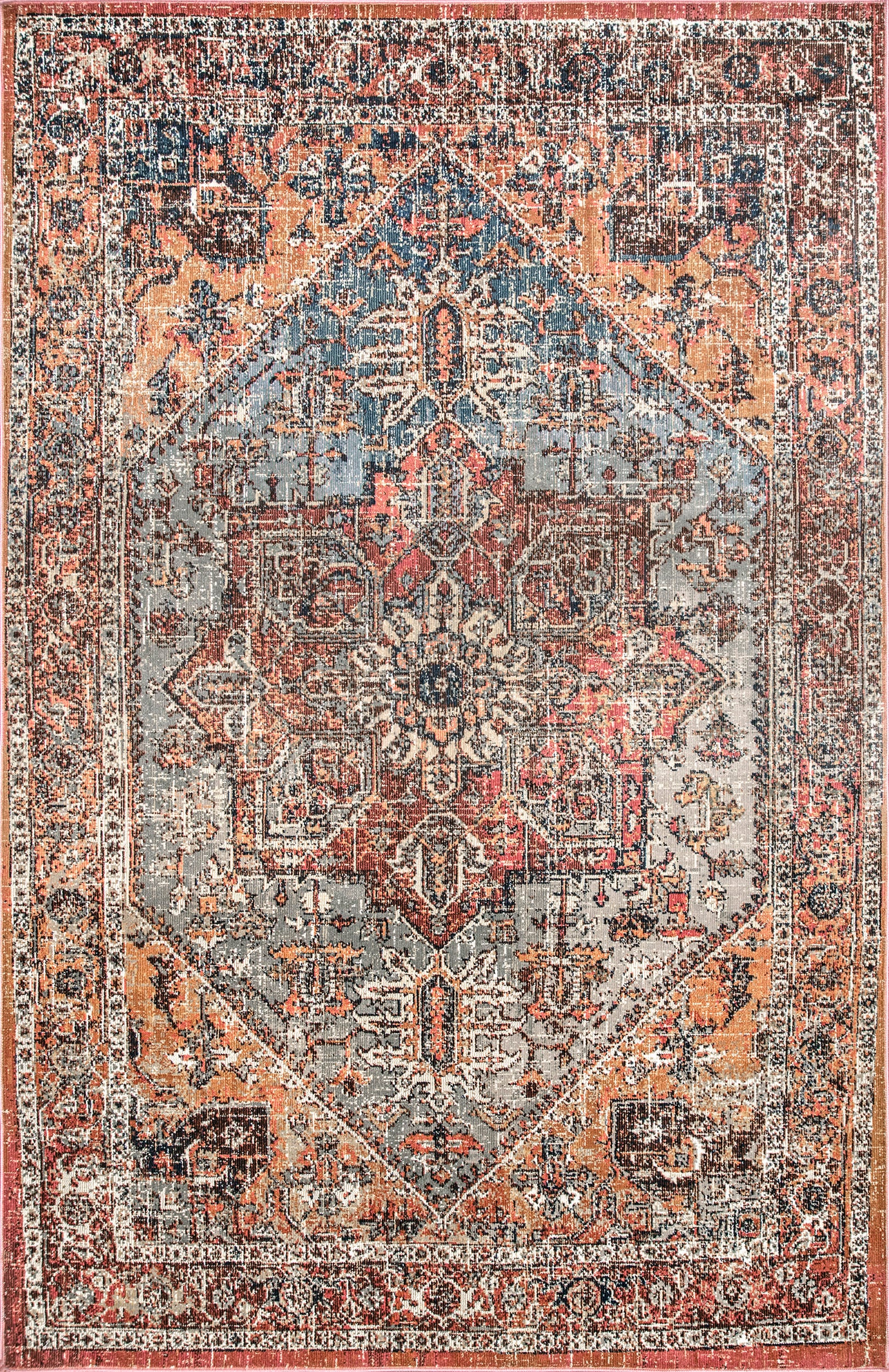 Vintage Medallion Rug | Orange