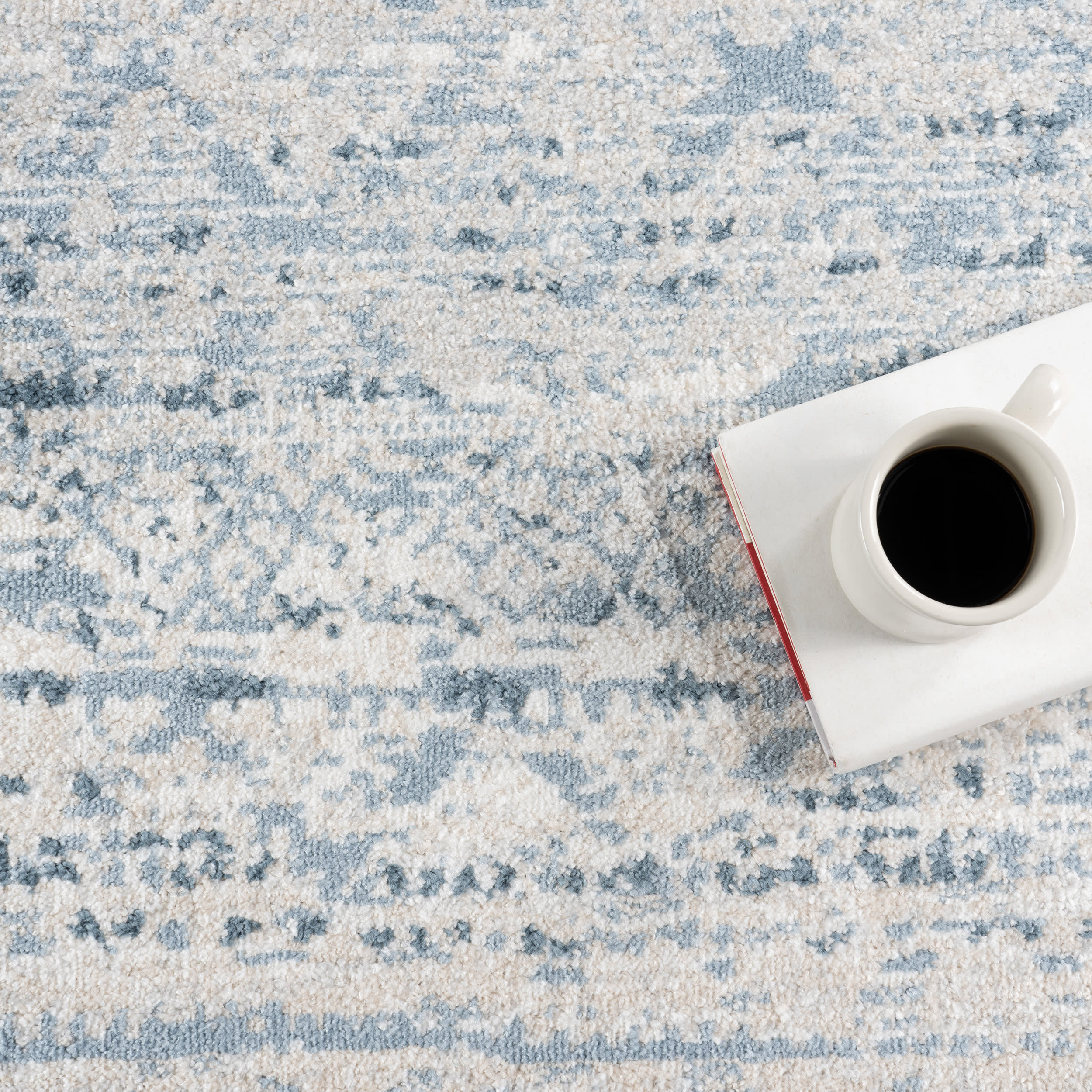 Vintage Moroccan Rug | Blue - Image 8