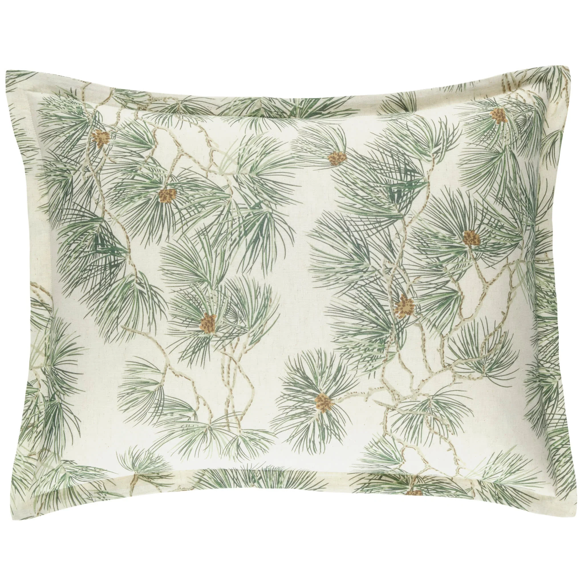 Vintage Pine Boughs Sham | Natural - Image 2