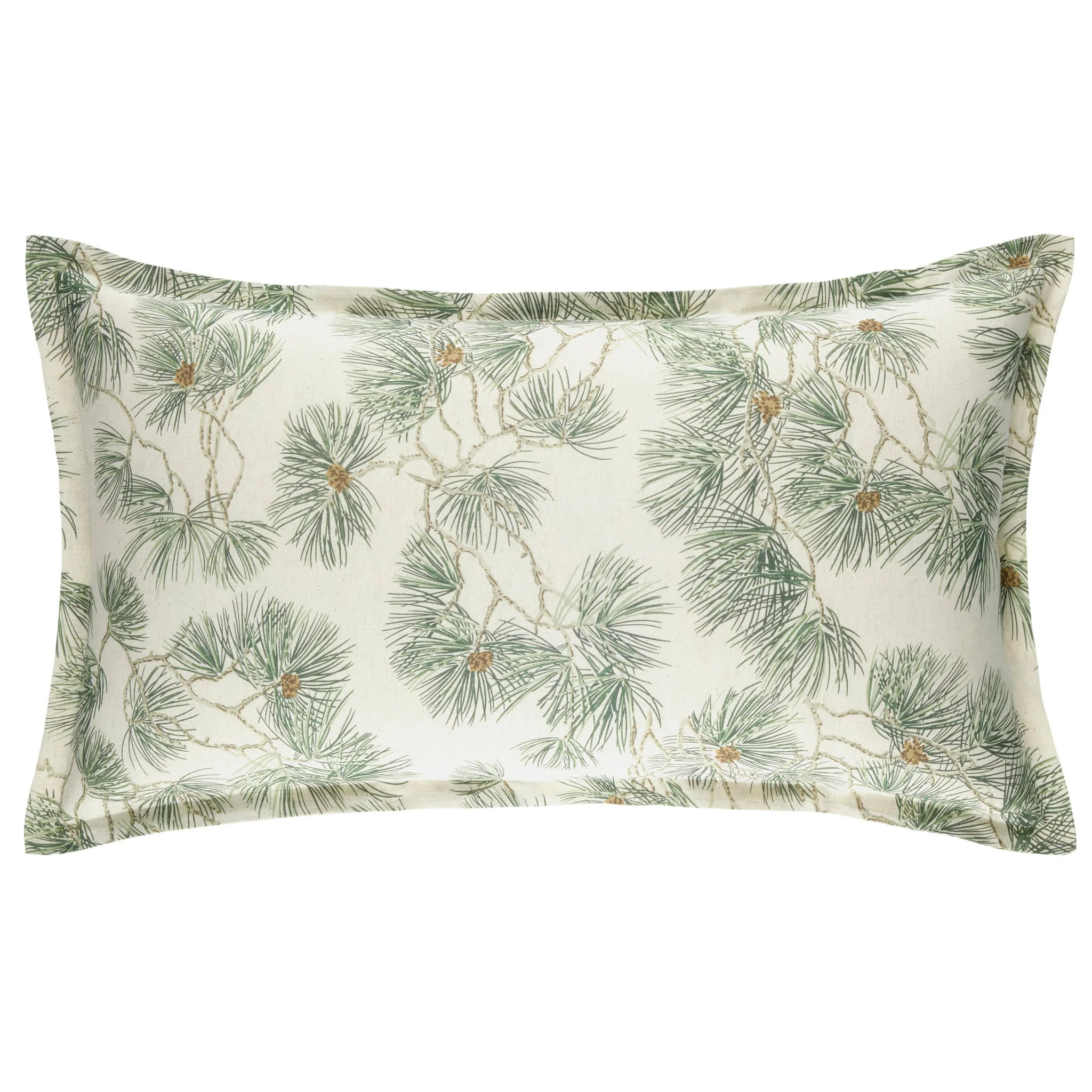 Vintage Pine Boughs Sham | Natural - Image 3