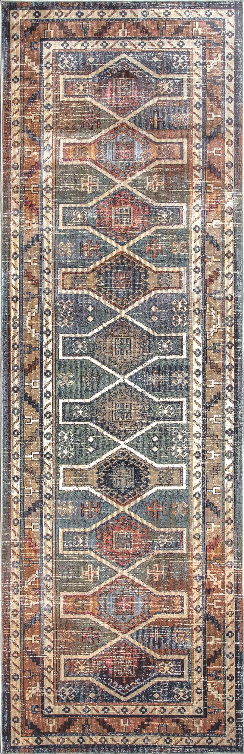 Vintage Victorian Rug | Blue