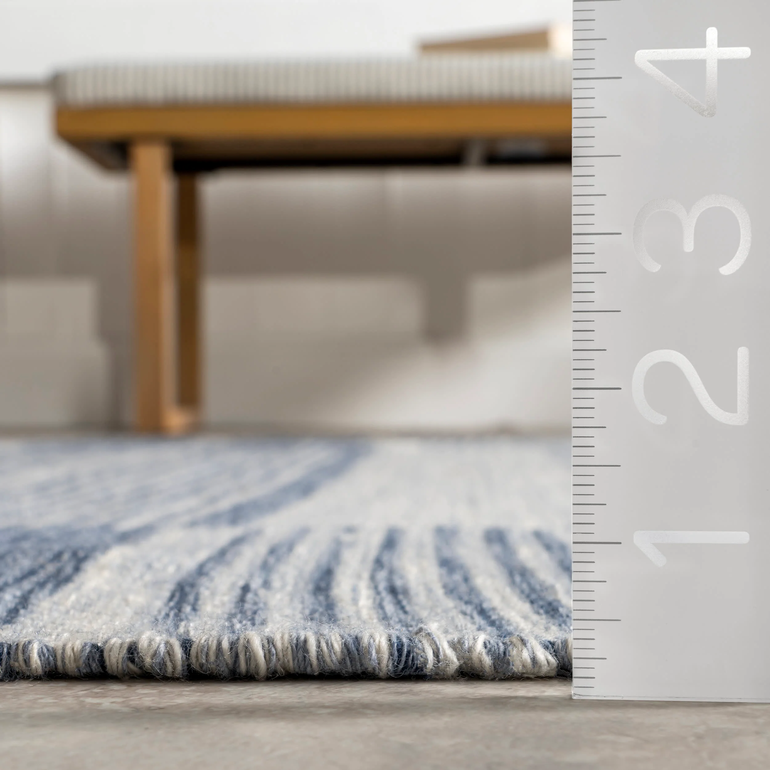 Violetta Indoor/Outdoor Blocks Rug | Blue - Image 5