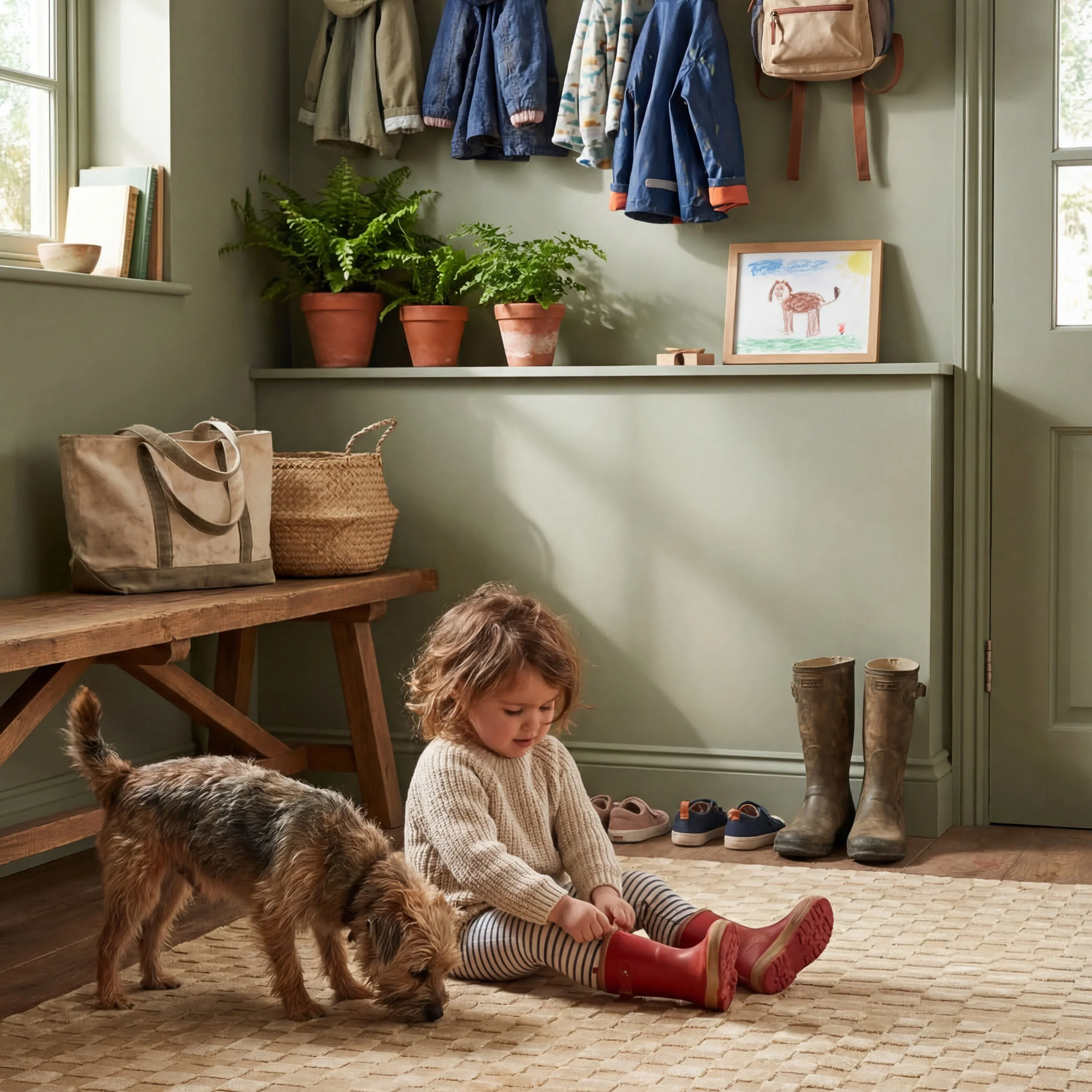 Vira Checkered Plush Textured Washable Rug | Sand - Image 8