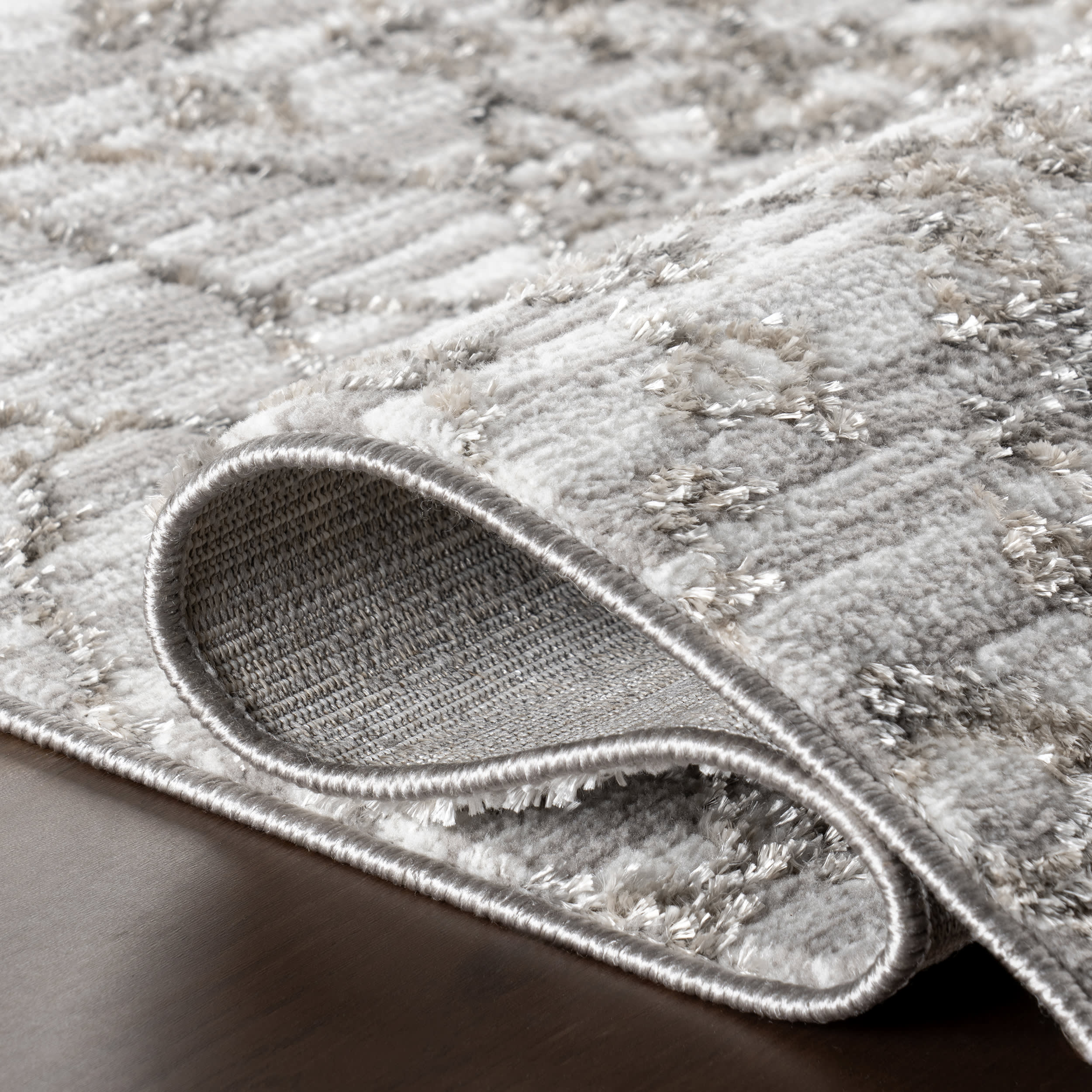 Vitalina Trellis Rug | Brown - Image 9
