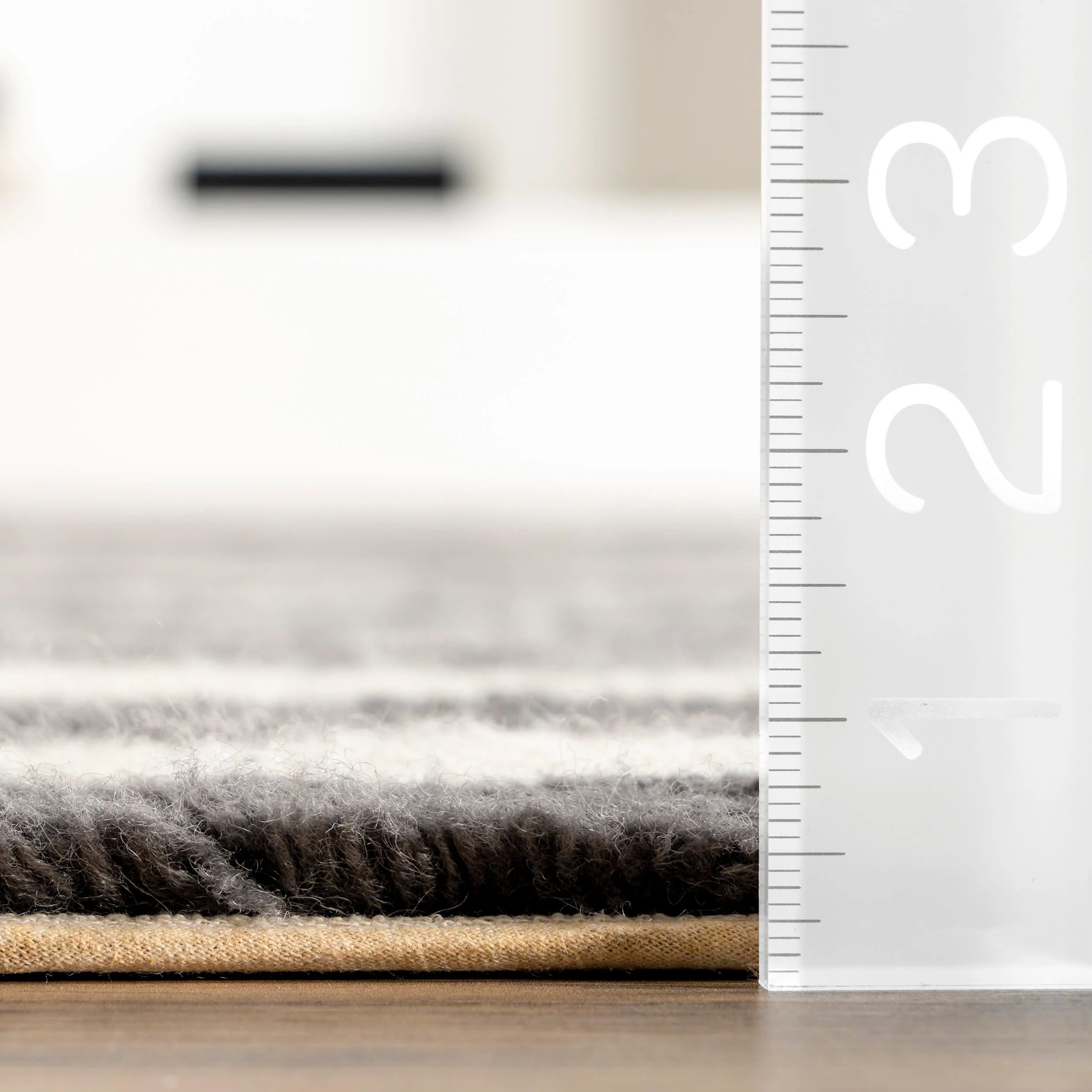 Vlad Washable Wool Rug | Grey - Image 4