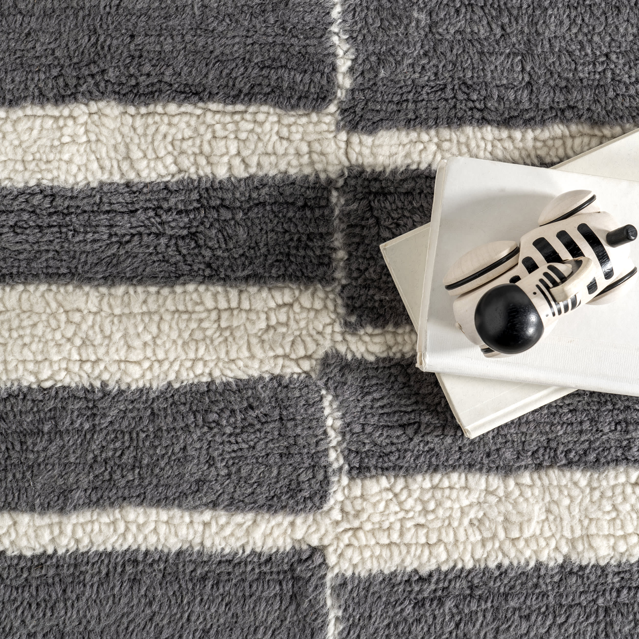 Vlad Washable Wool Rug | Grey - Image 5