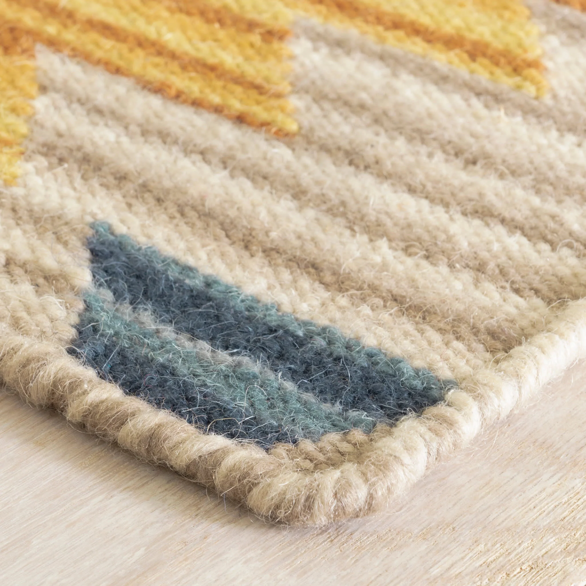 Wales Kilim Handwoven Wool Rug | Multi - Image 4