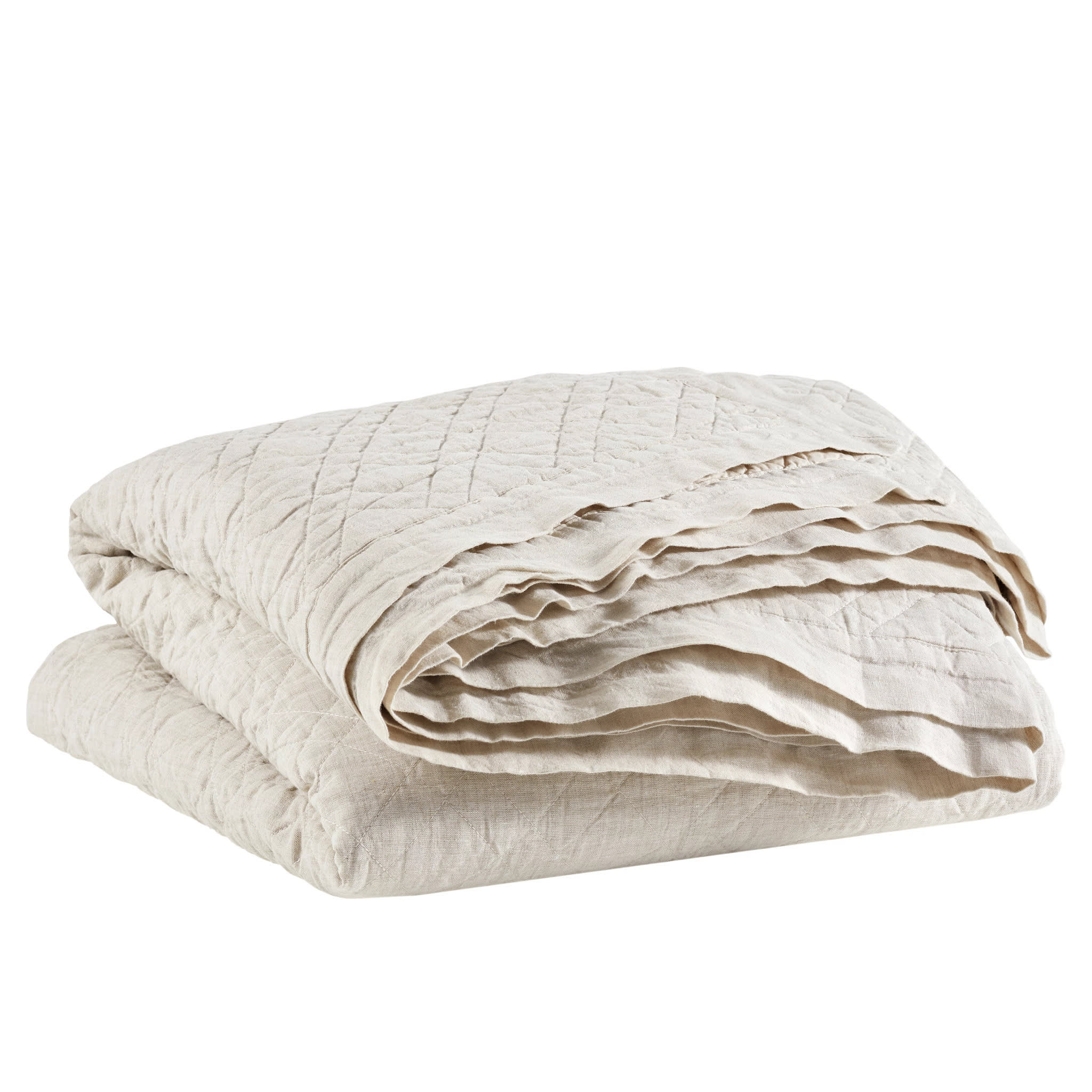 Washed Linen Quilt | Natural - Image 5