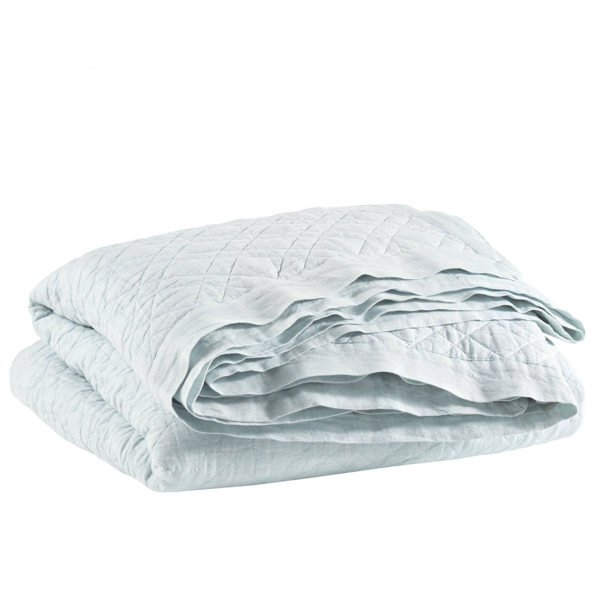 Washed Linen Quilt | Sky - Image 3
