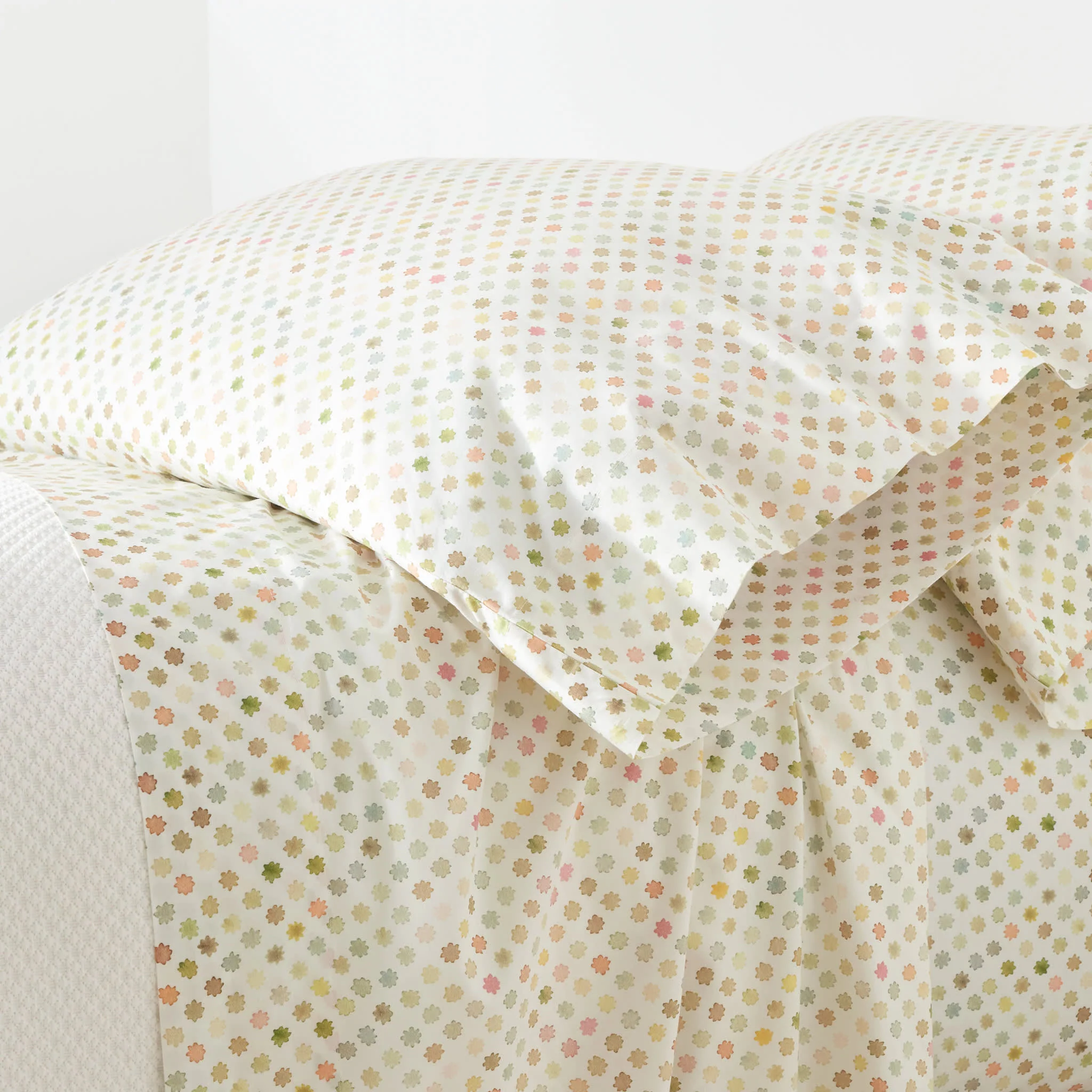 Watercolor Dots Pillowcases (Pair) | Multi