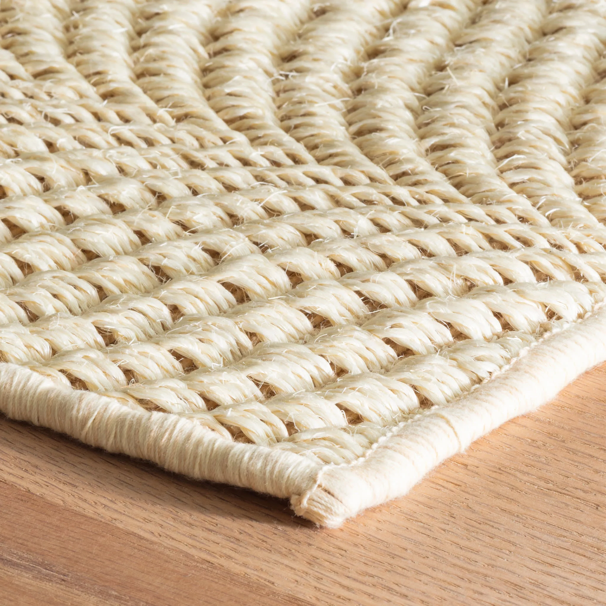 Wave Woven Sisal Rug | Sand - Image 3