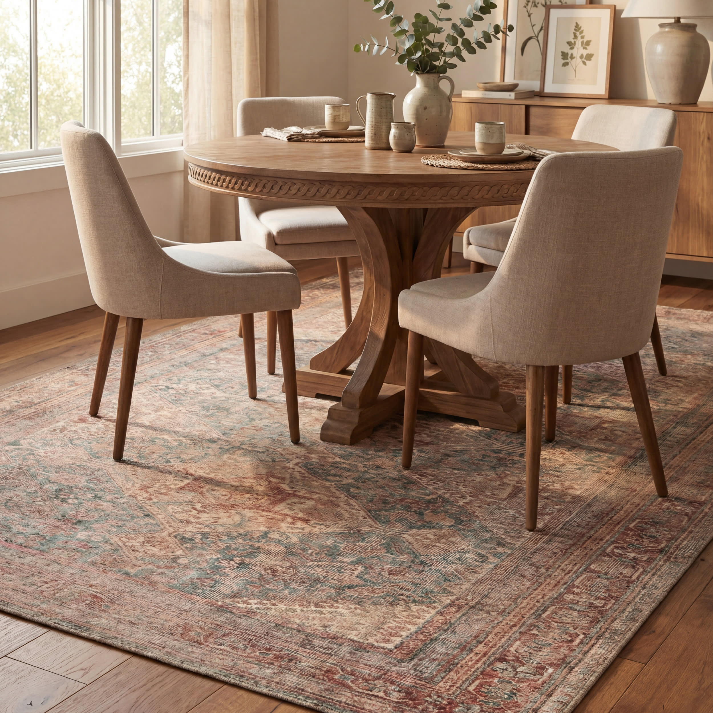 Weda Medallion Rug | Brown - Image 7