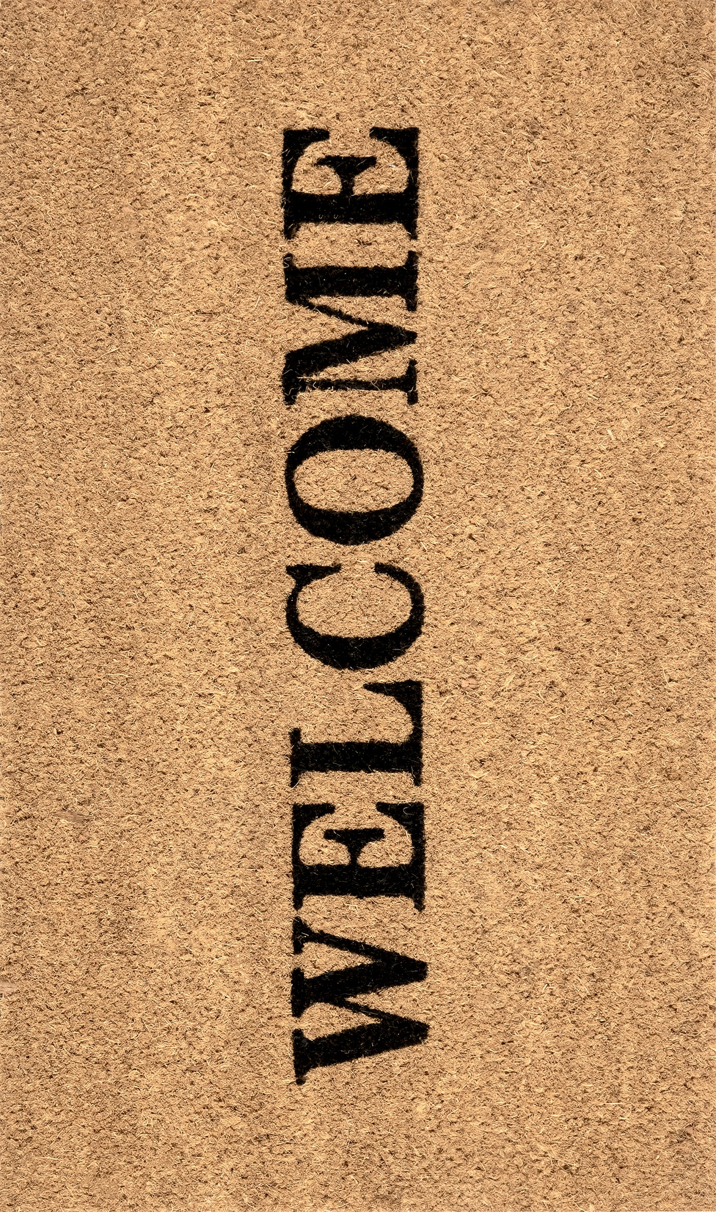 Welcome Coir Doormat | Natural
