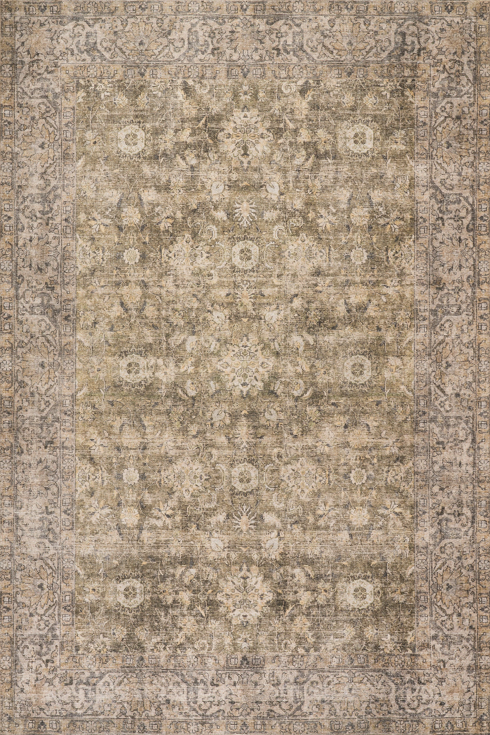 Westfield Antiqued Jute-Blend Rug | Green