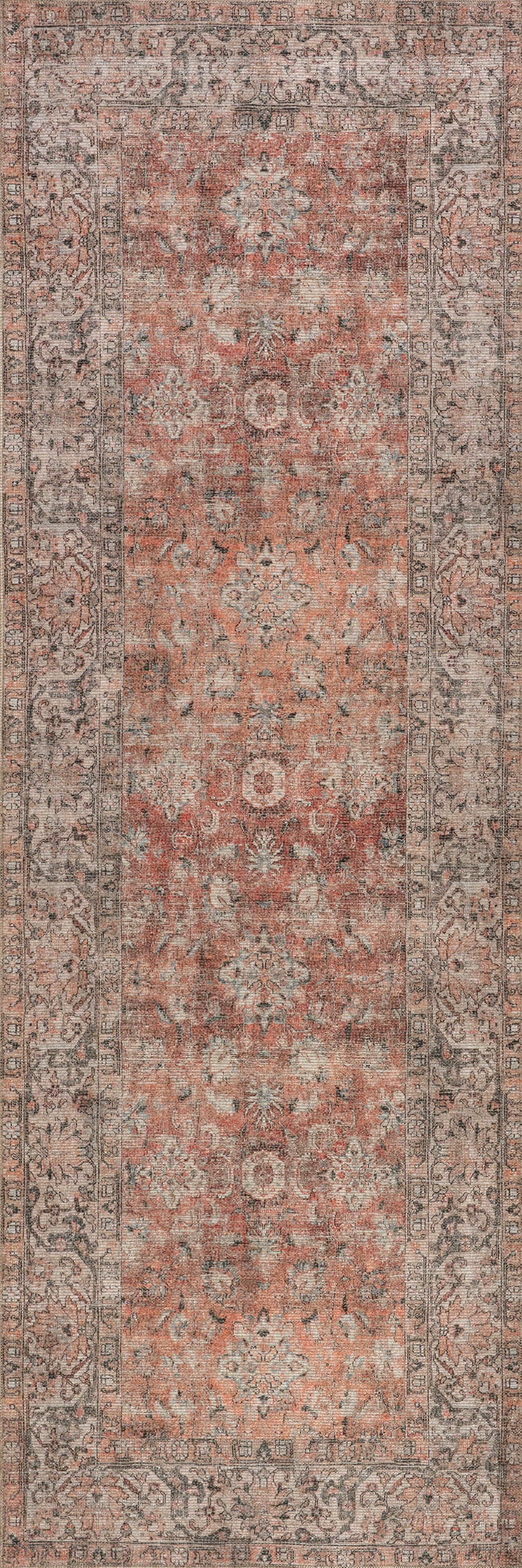 Westfield Antiqued Jute-Blend Rug | Orange