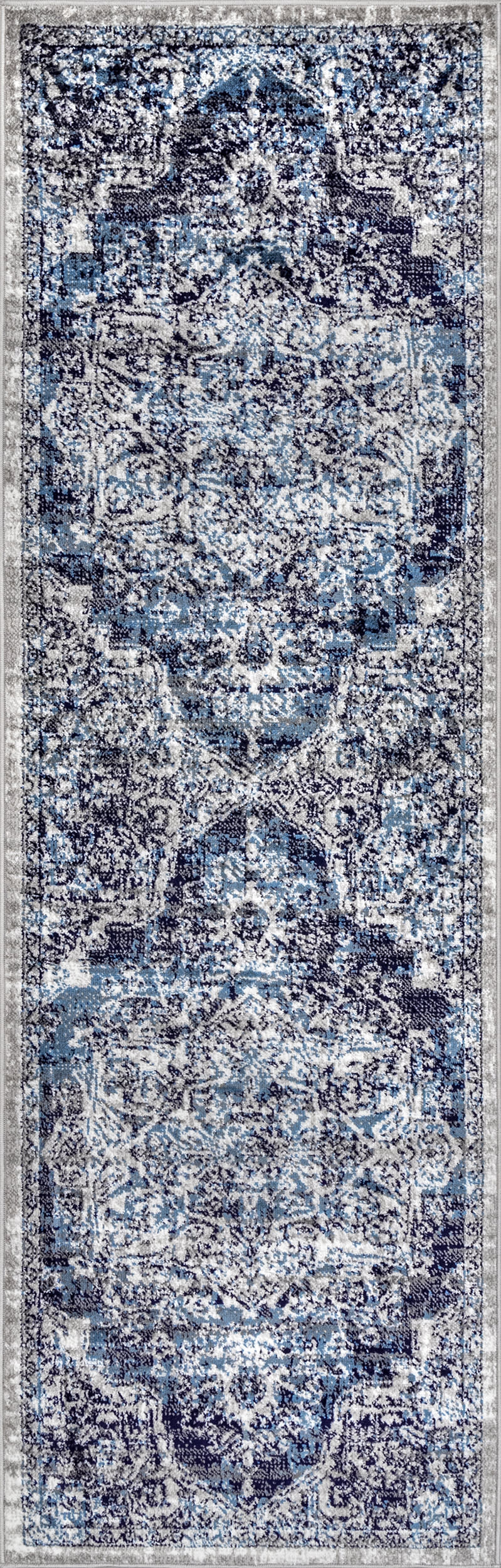 Whitny Shaded Medallion Rug | Blue
