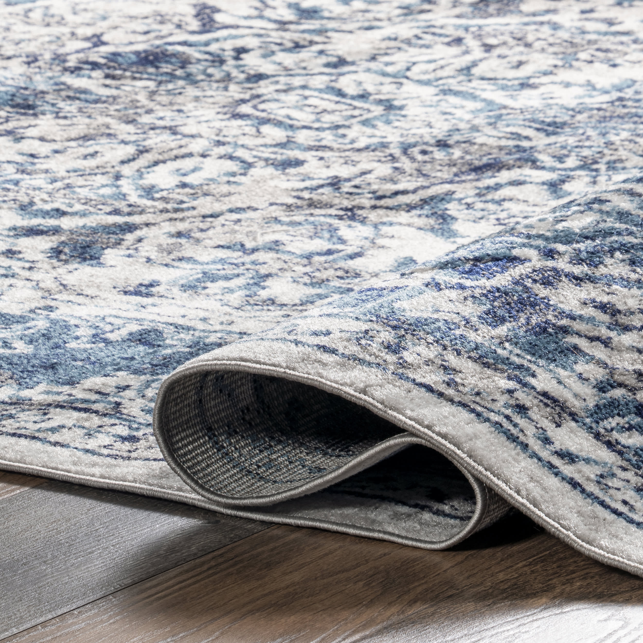 Whitny Shaded Medallion Rug | Blue - Image 2
