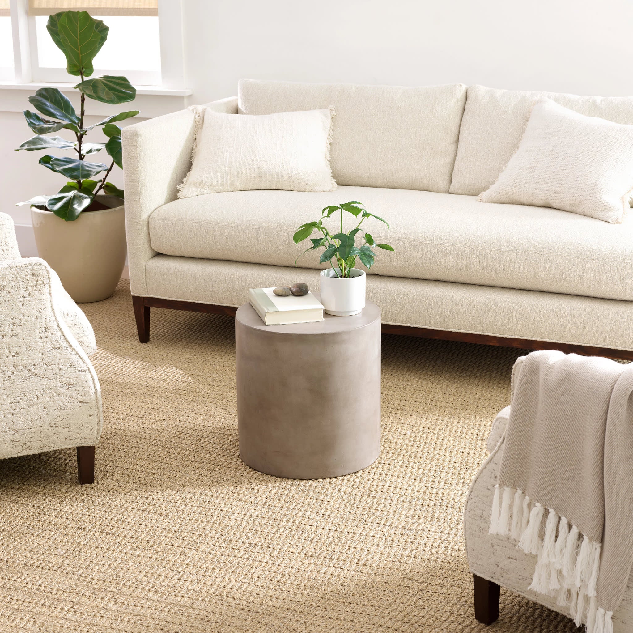 Wicker Woven Sisal Rug | Natural - Image 3
