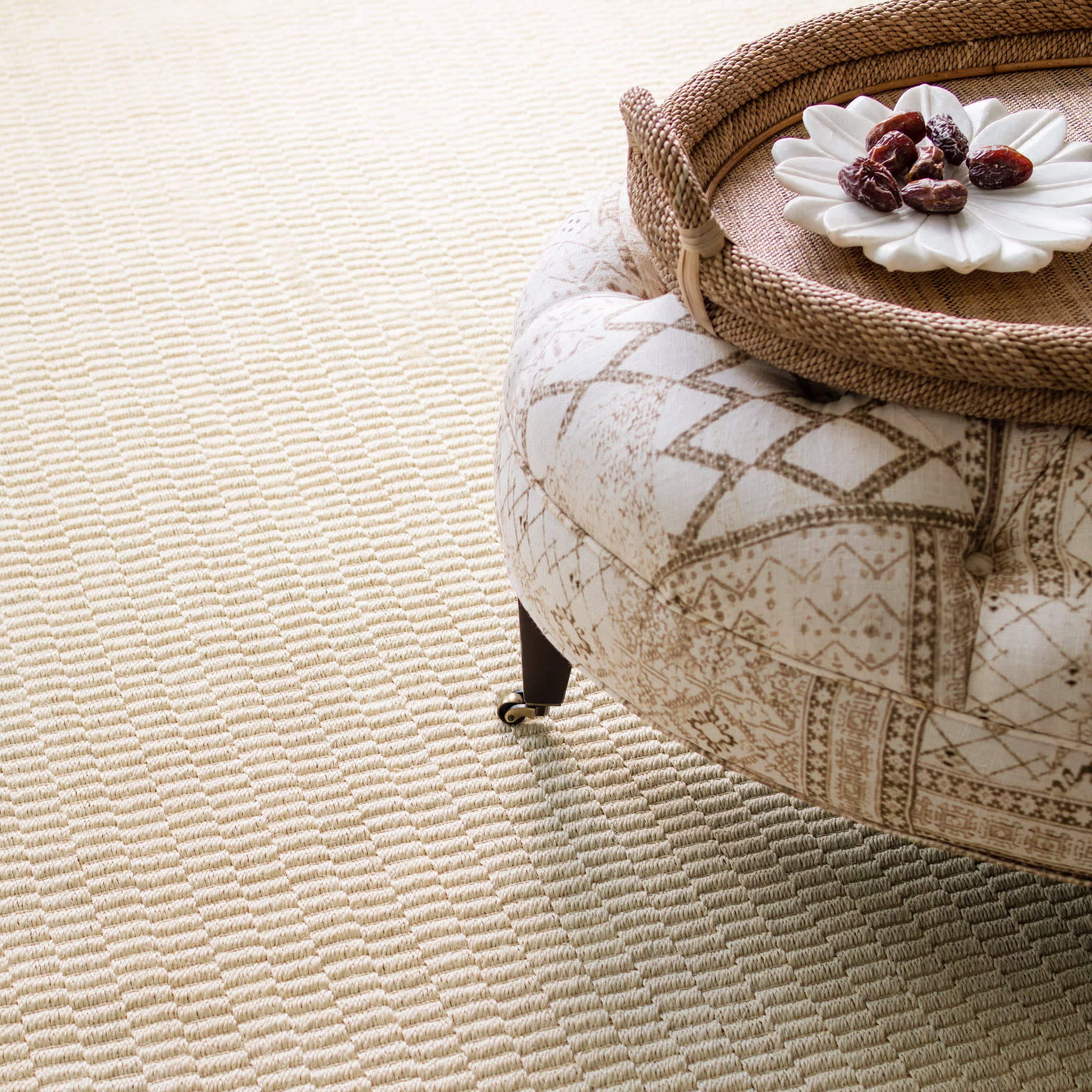 Wicker Woven Sisal Rug | Sand - Image 2