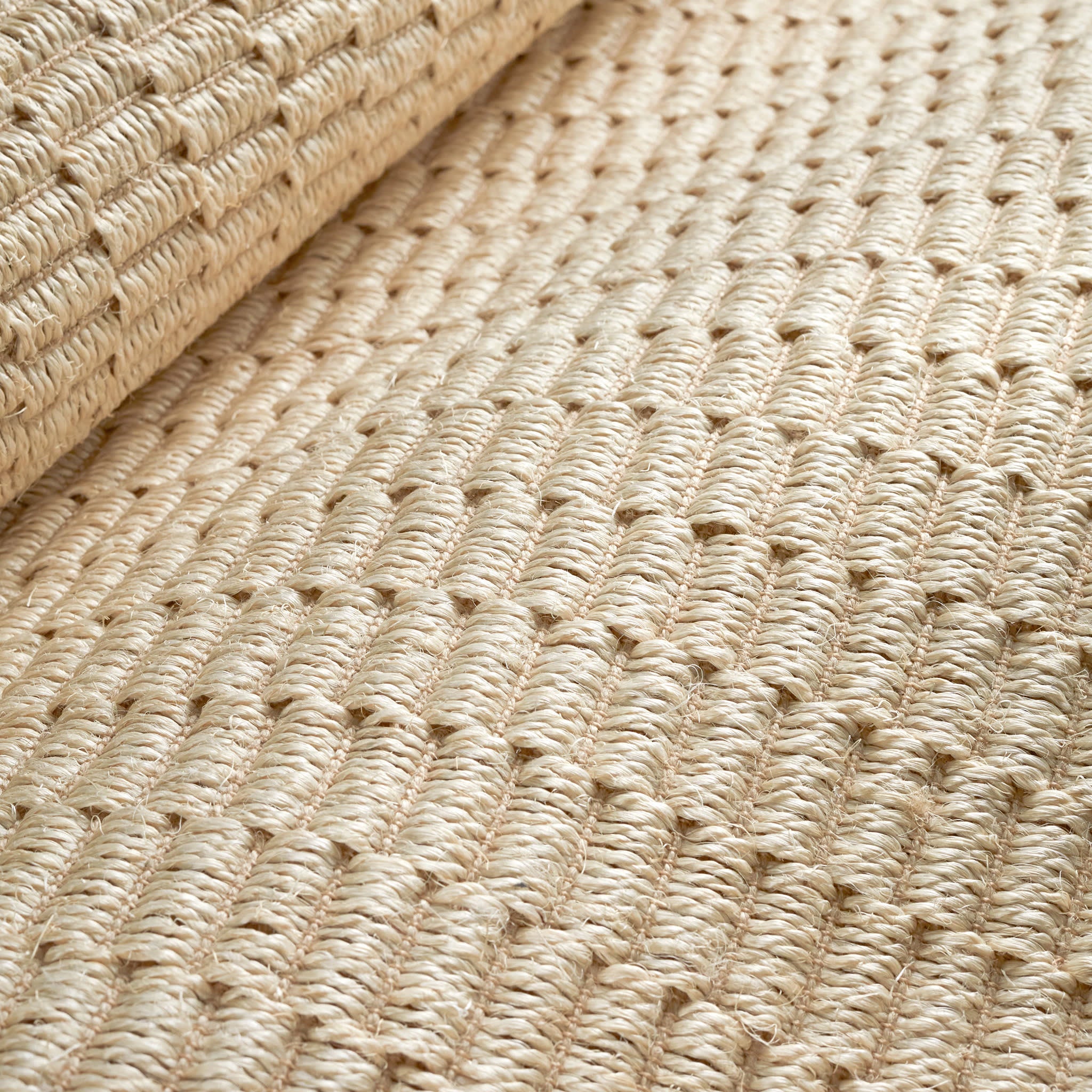 Wicker Woven Sisal Rug | Sand - Image 3