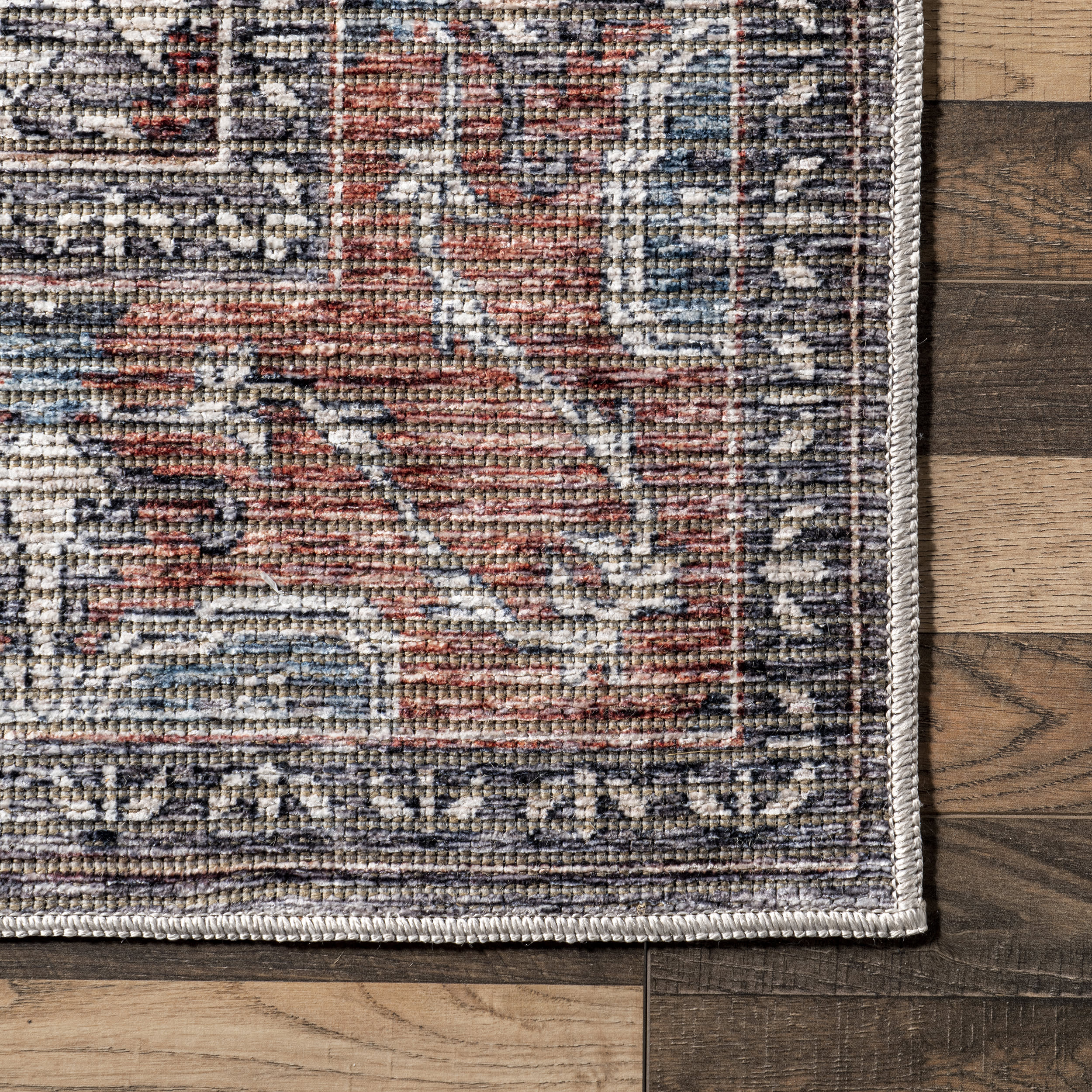 Wild Orchid Washable Rug | Grey - Image 3