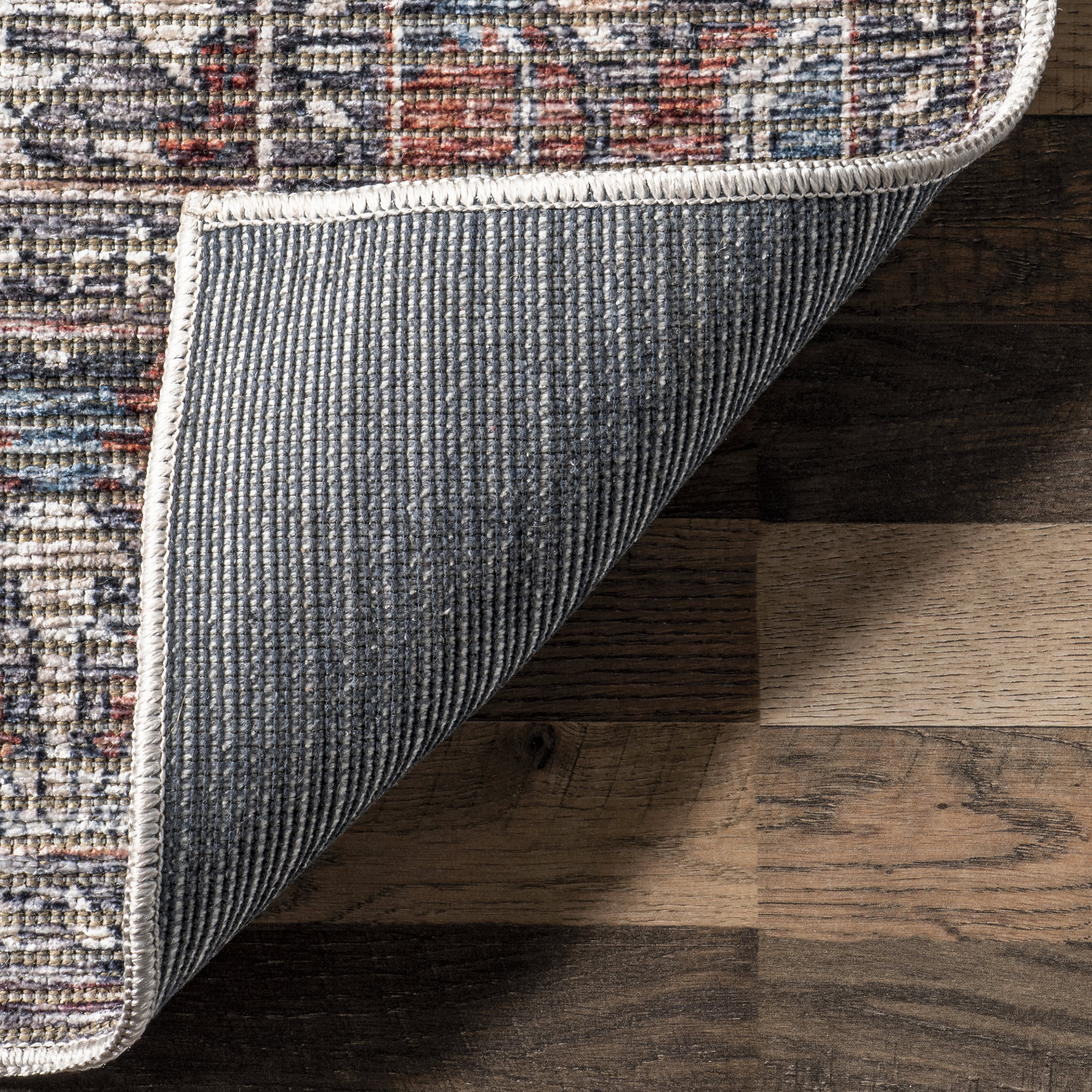 Wild Orchid Washable Rug | Grey - Image 5