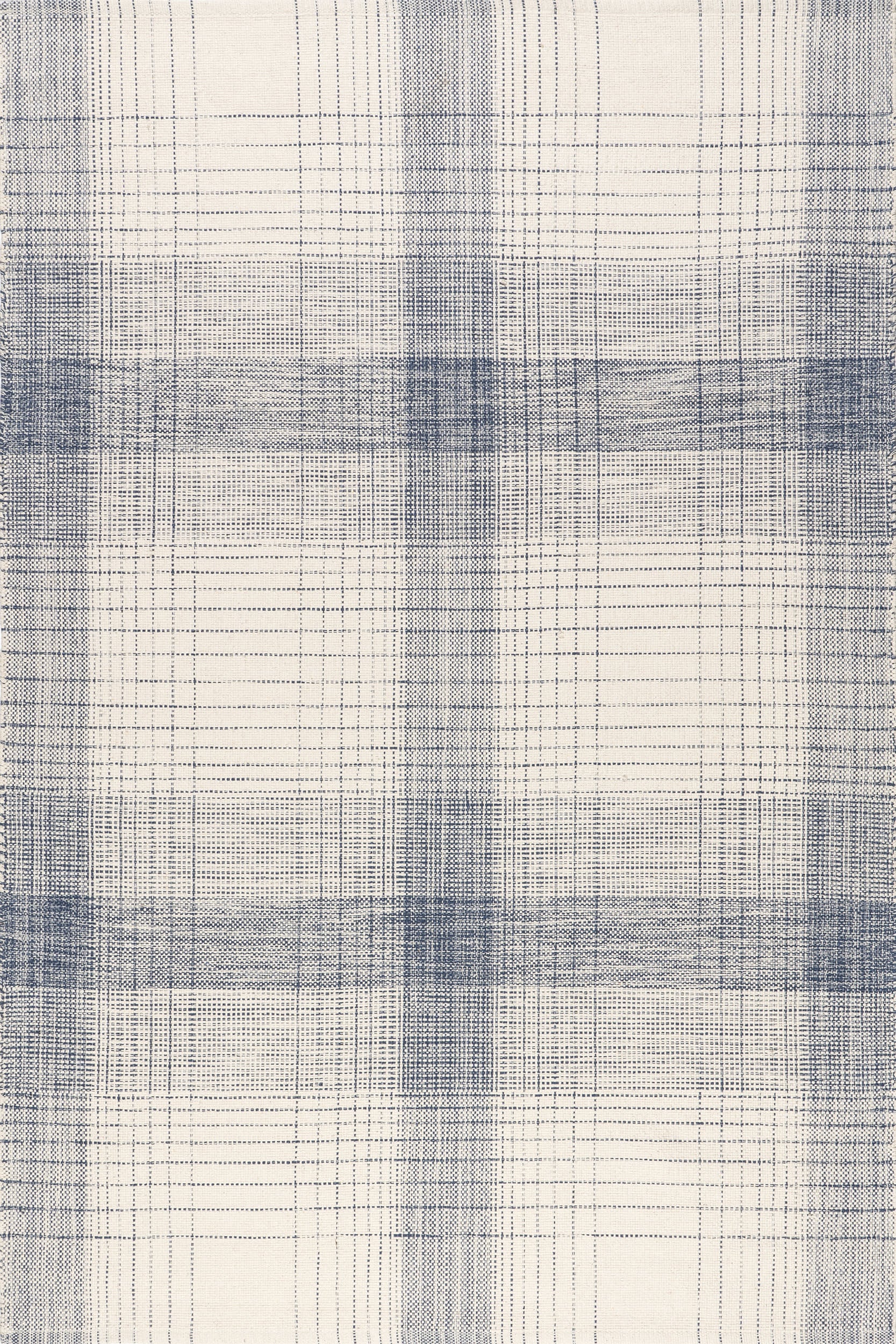 Winifred Vintage Plaid Rug | Blue