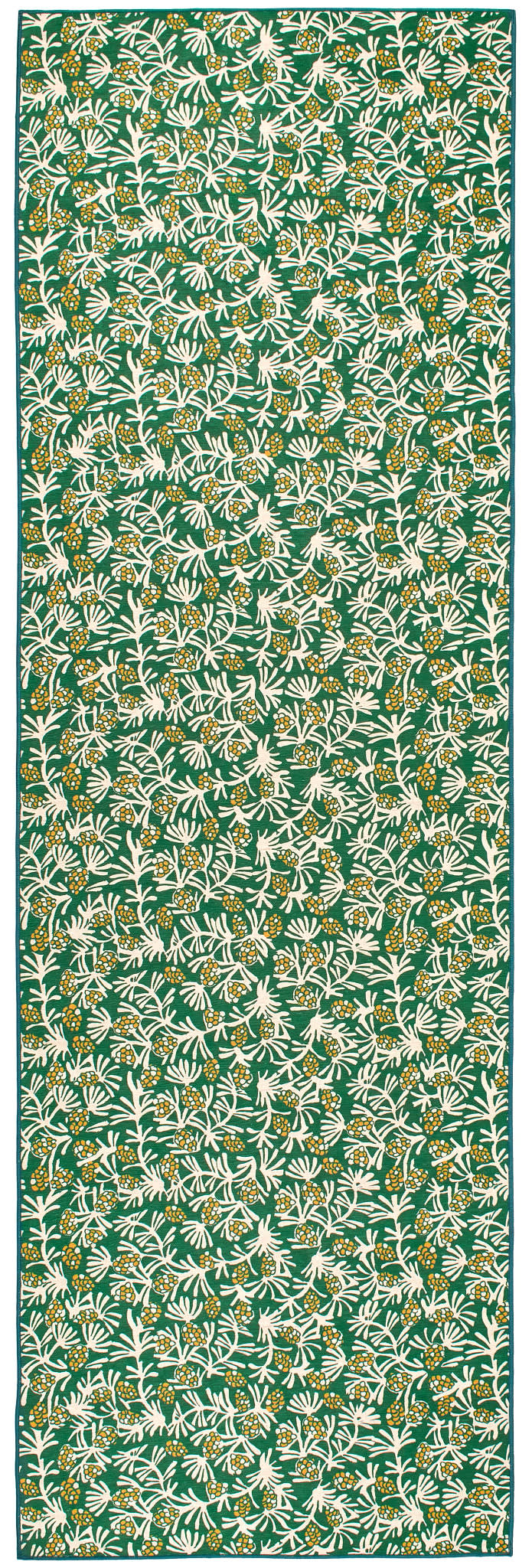Winter Pinecones Machine Washable Rug | Green - Image 2