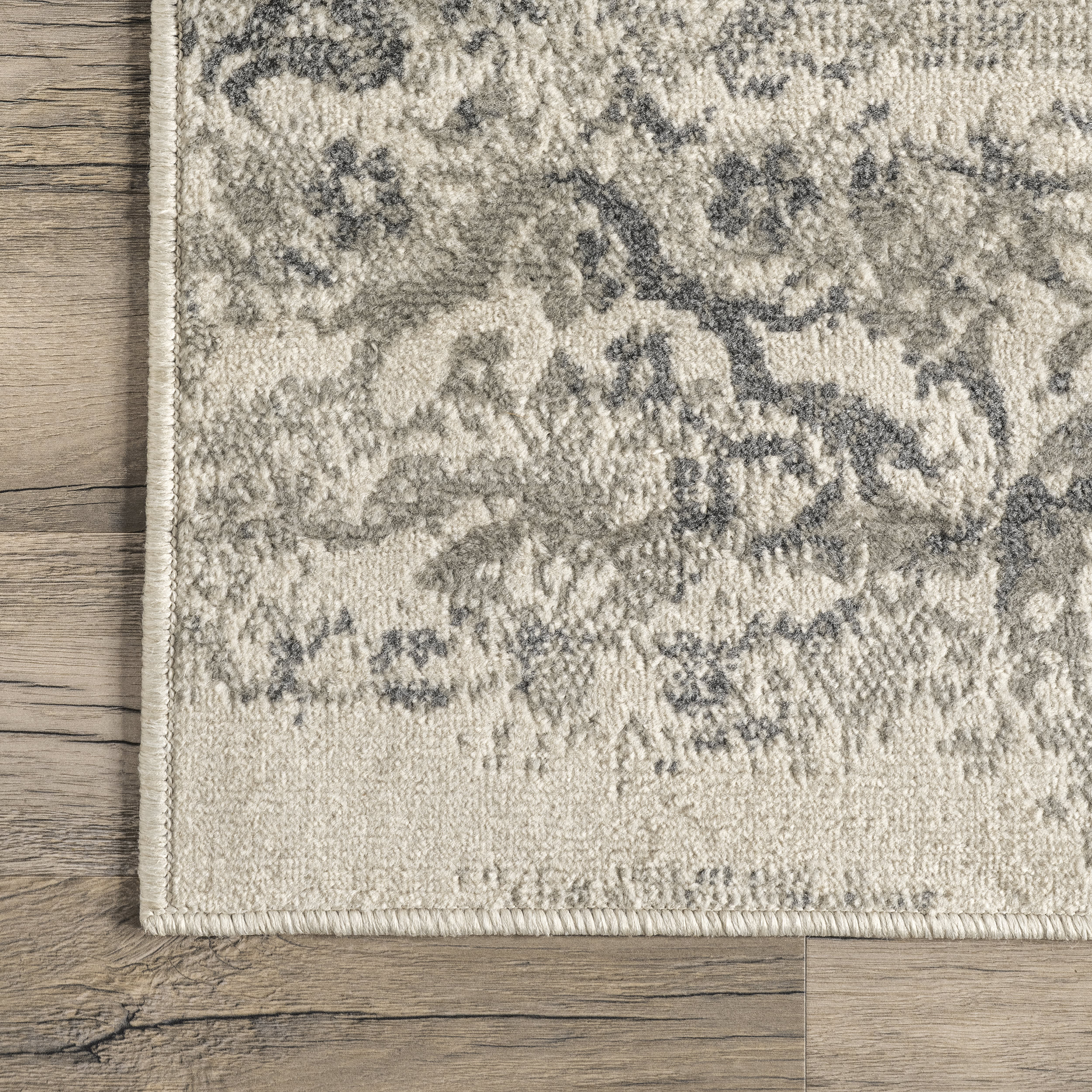 Withered Floral Rug | Grey - Image 3