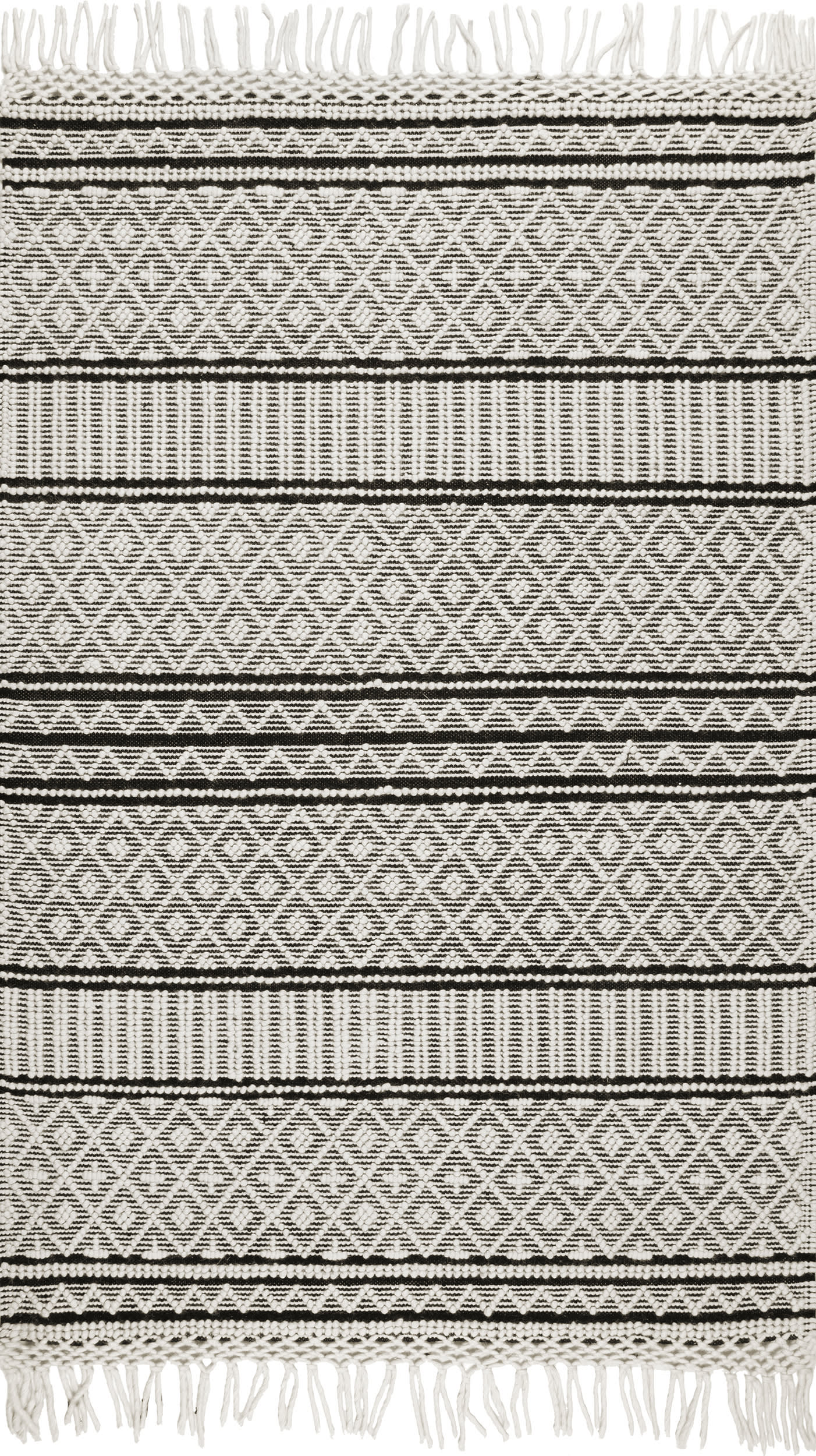 Wool-Blend Textured Rug | Ivory