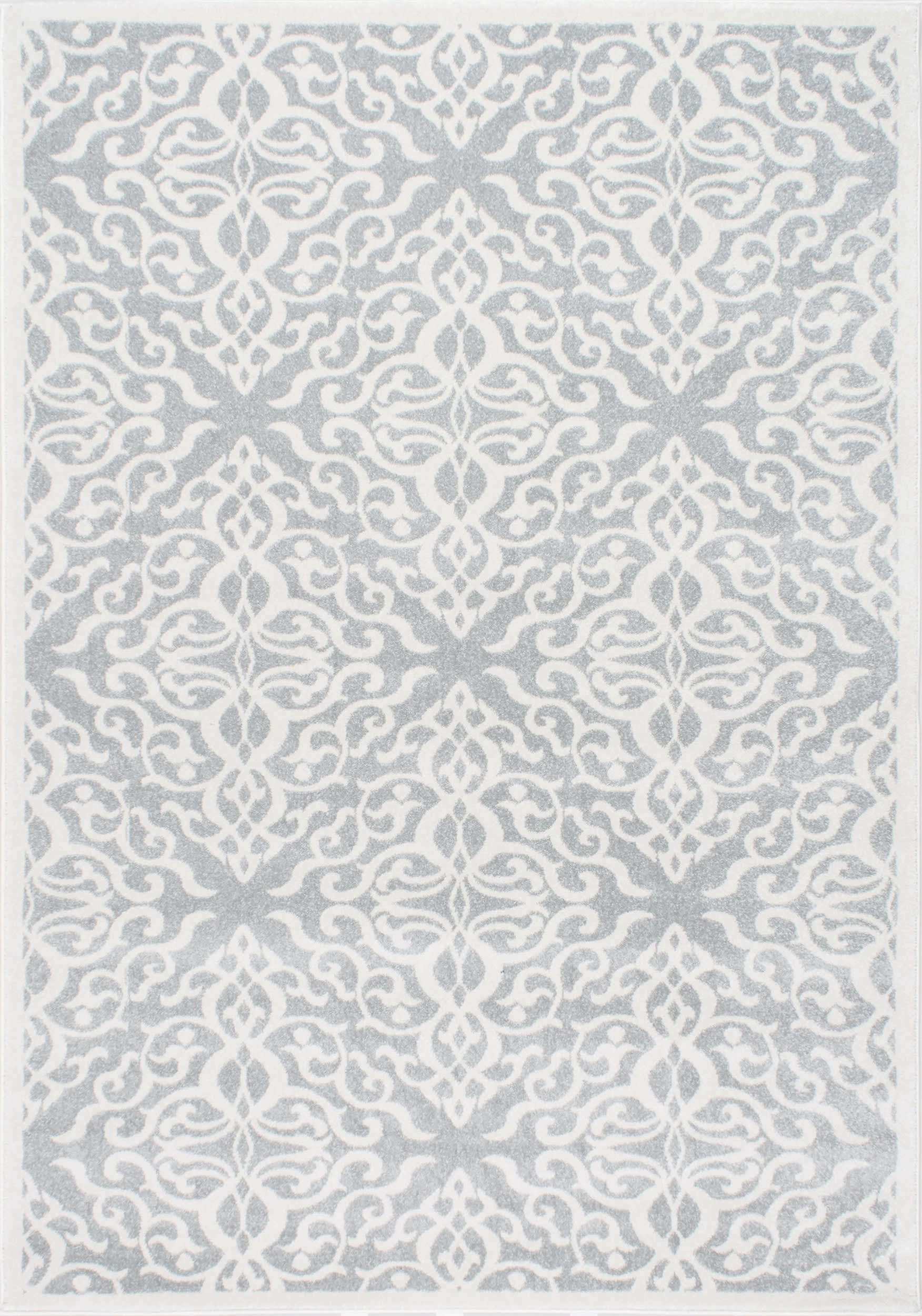 Wrought Iron Trellis Rug | Grey