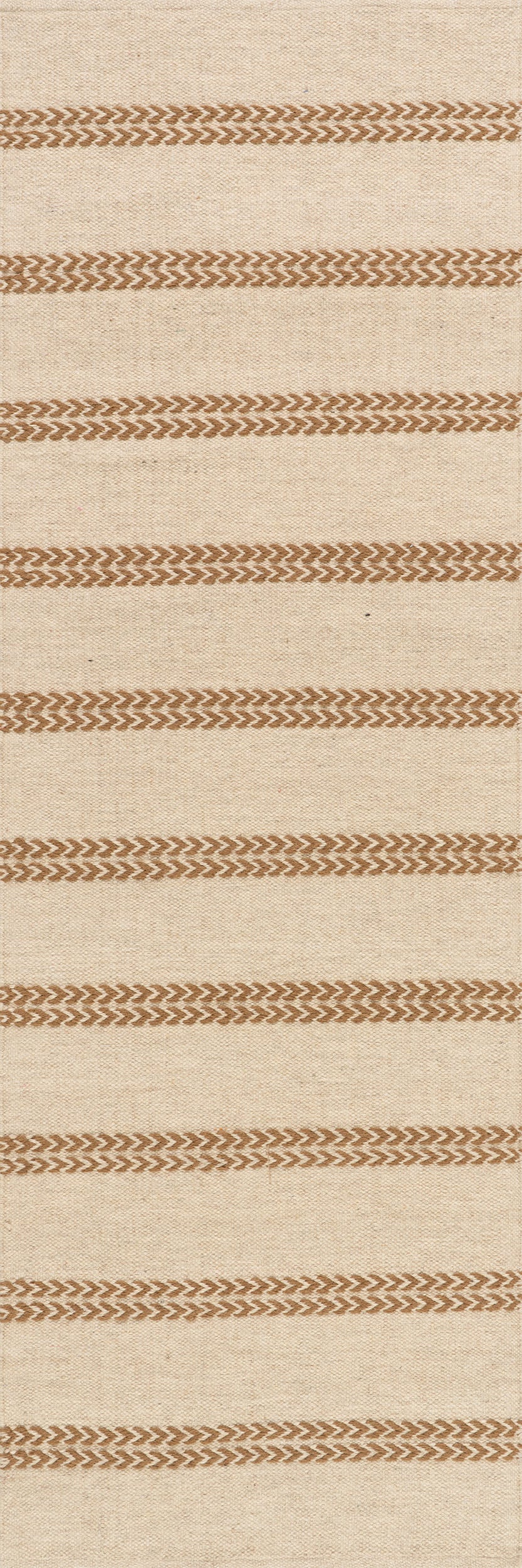 York Striped Wool Rug by Nate Berkus | Tan