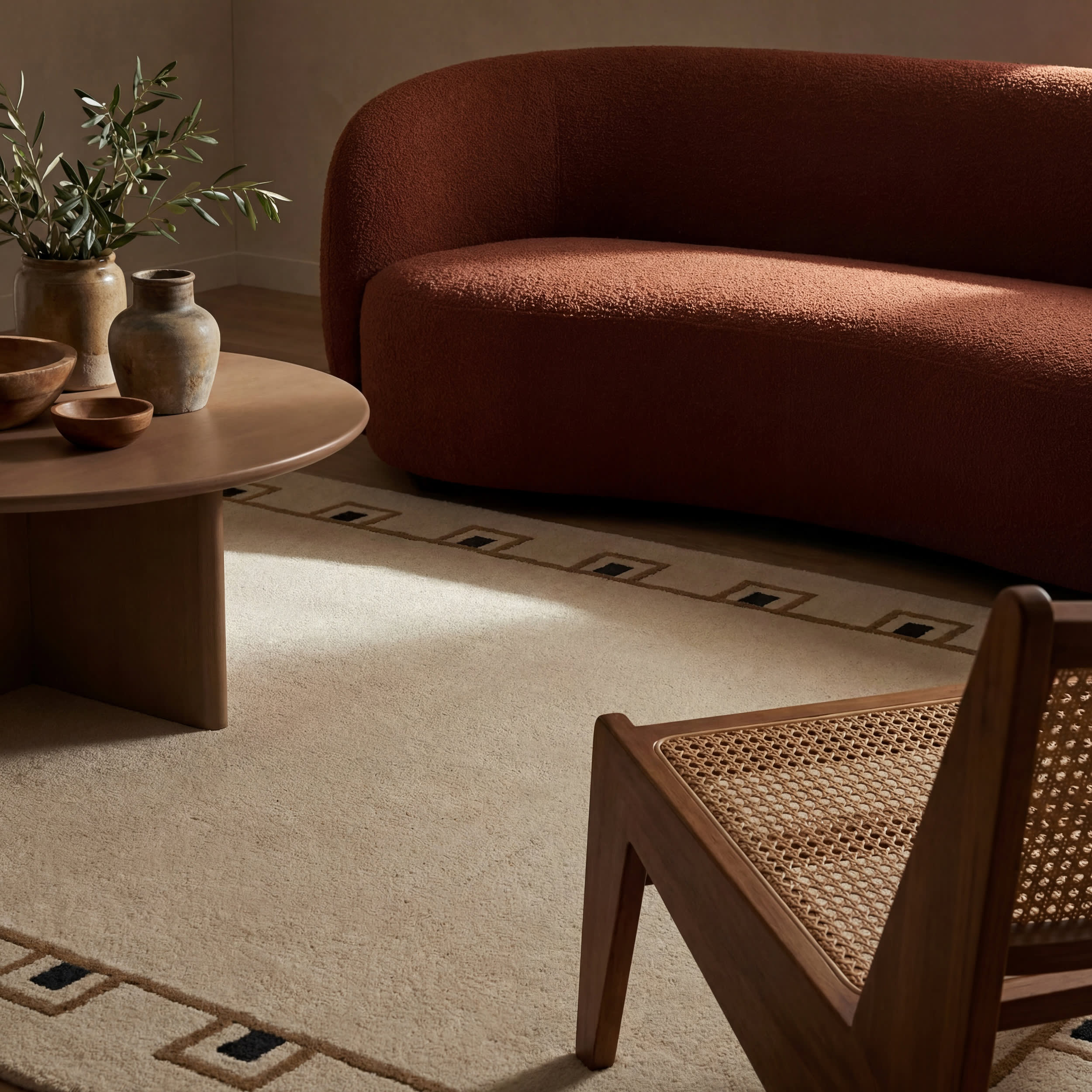 Yves Bordered Wool Rug by Nate Berkus | Ivory - Image 5
