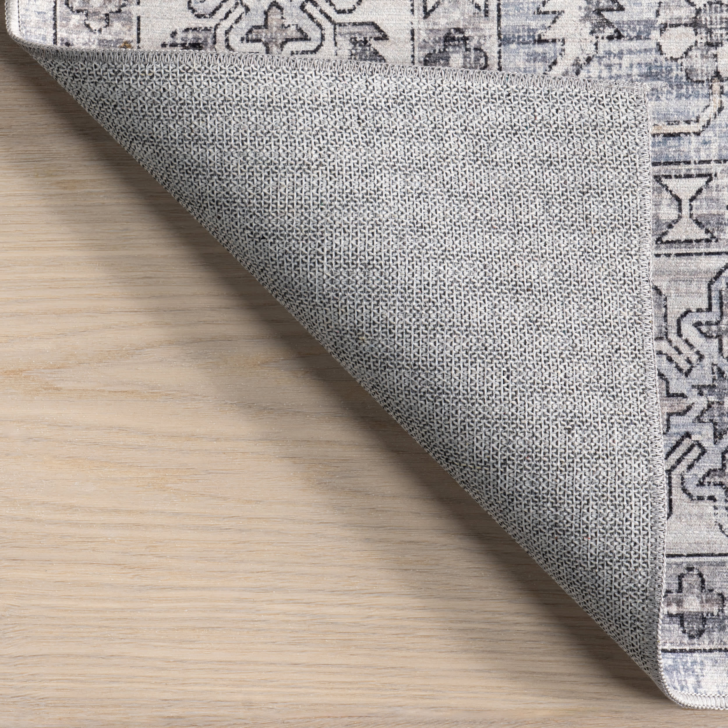 Yvette Spill Proof Washable Rug | Blue - Image 6
