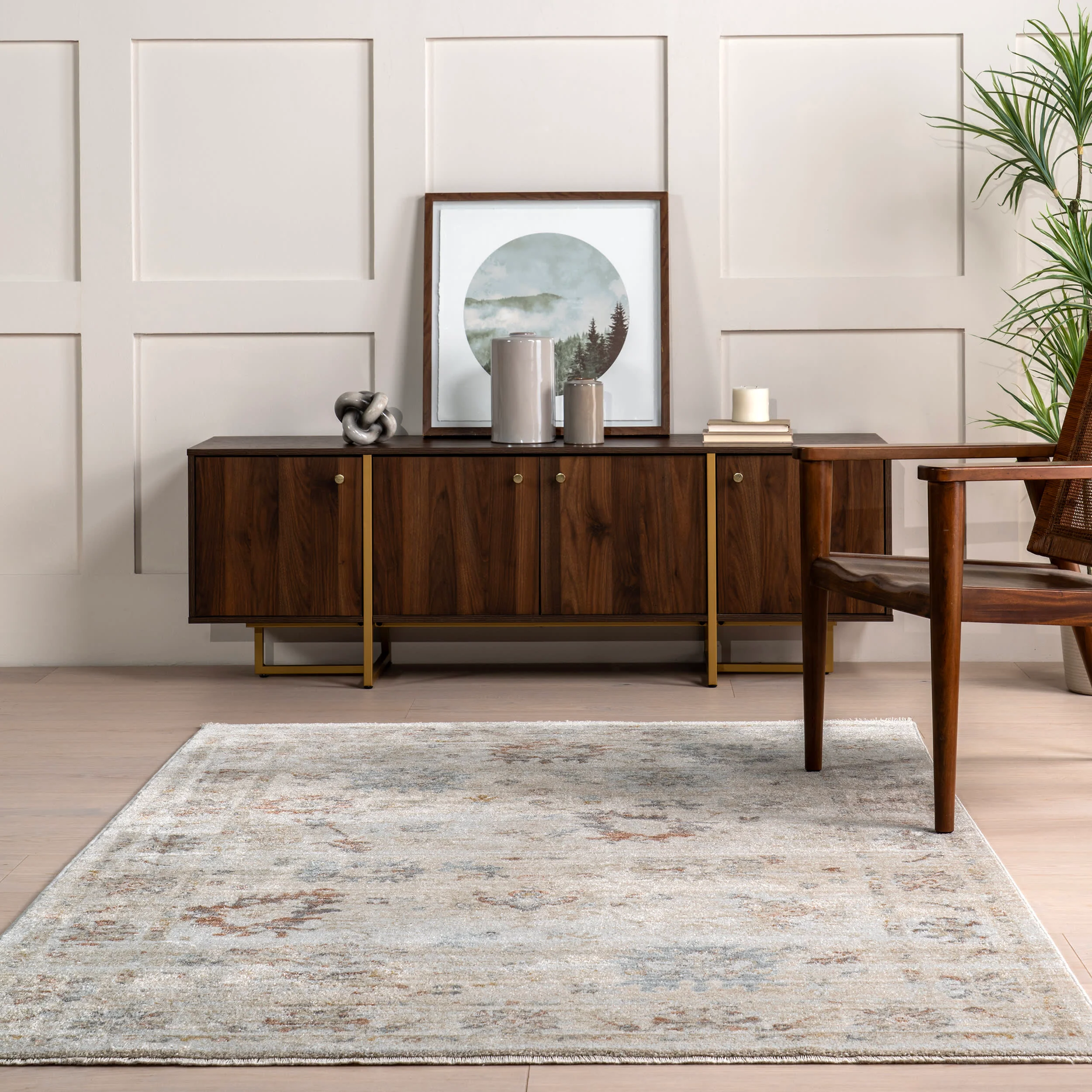 Yvonne Medallion Rug | Beige - Image 4