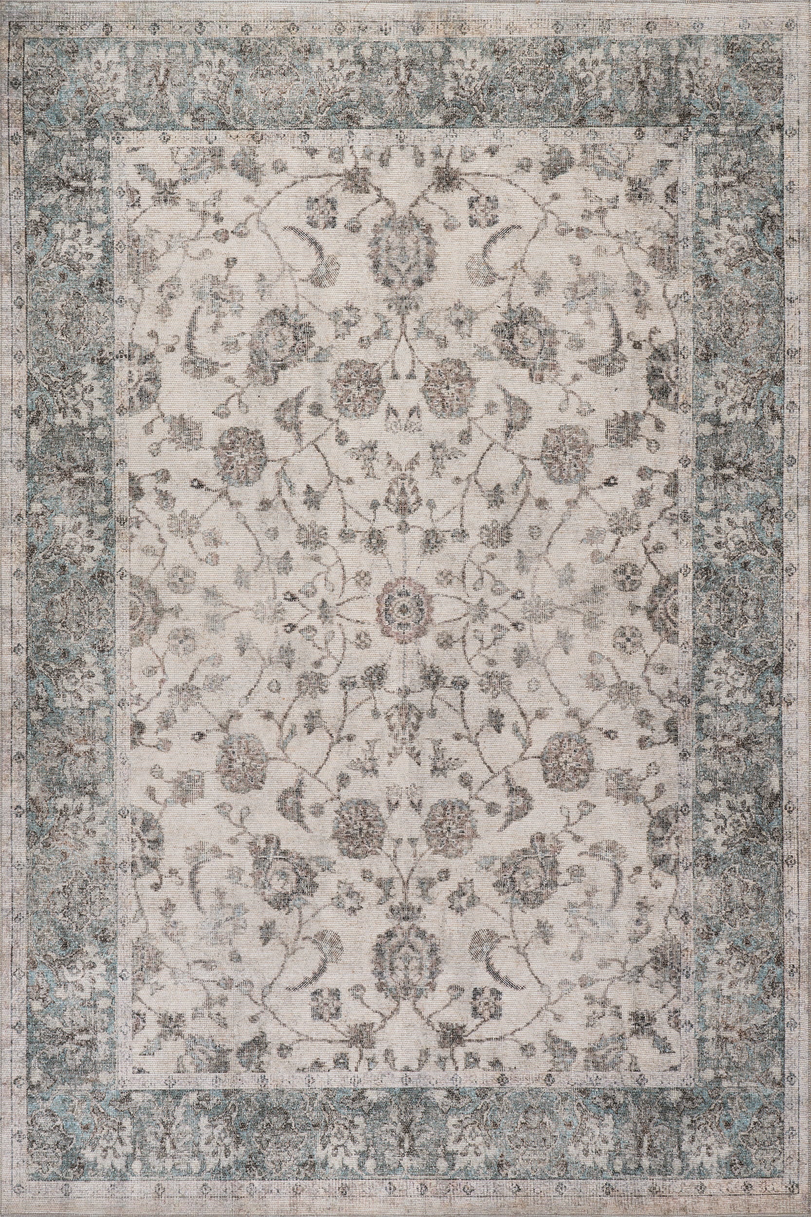 Zanika Traditional Vintage Rug | Ivory