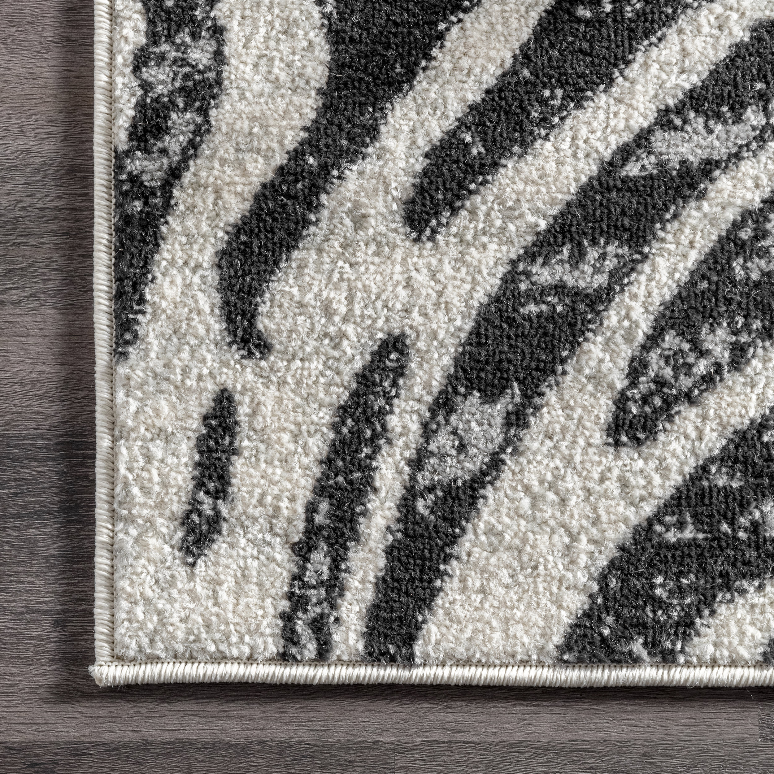 Zebra Stripes Rug | Black - Image 3