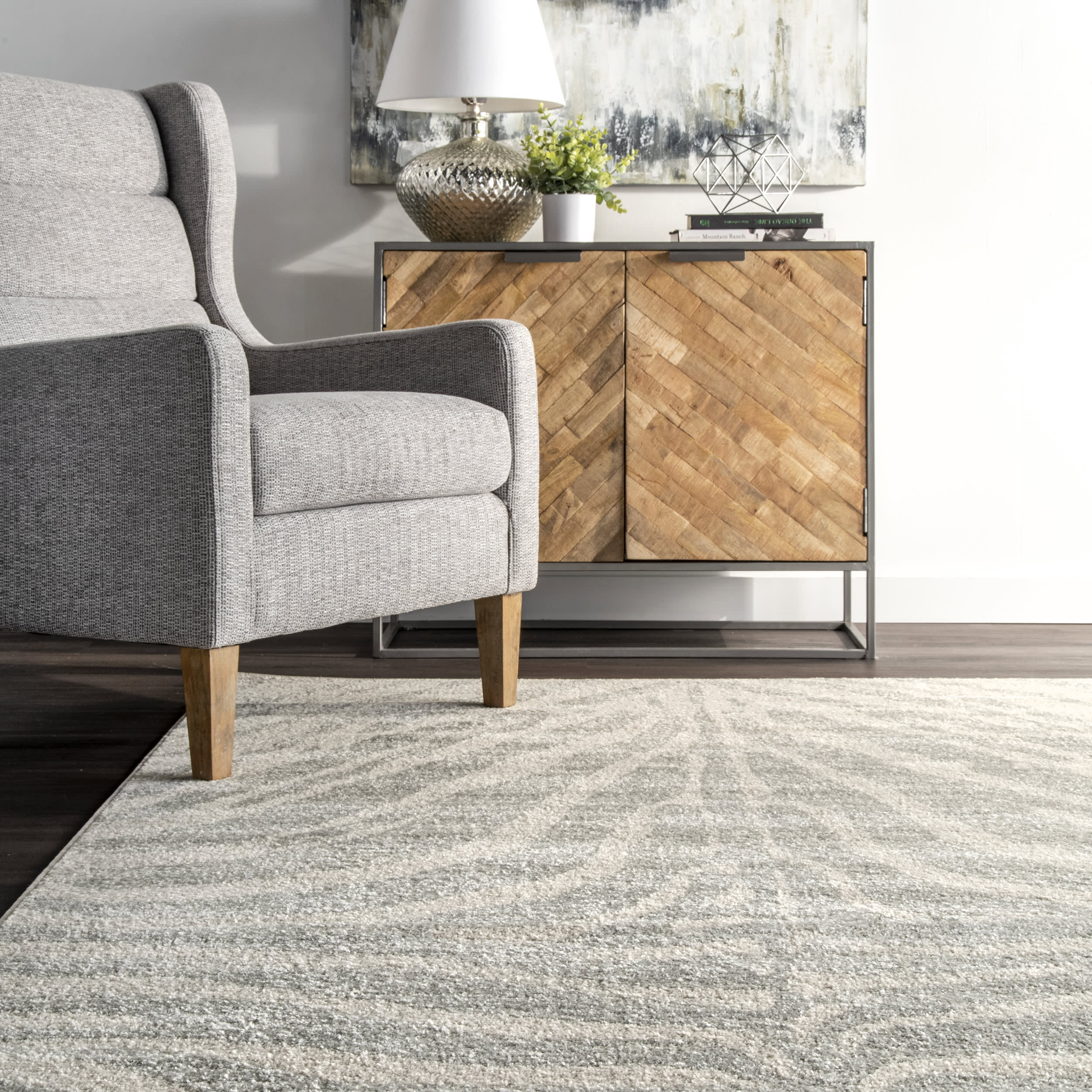 Zebra Stripes Rug | Grey - Image 4