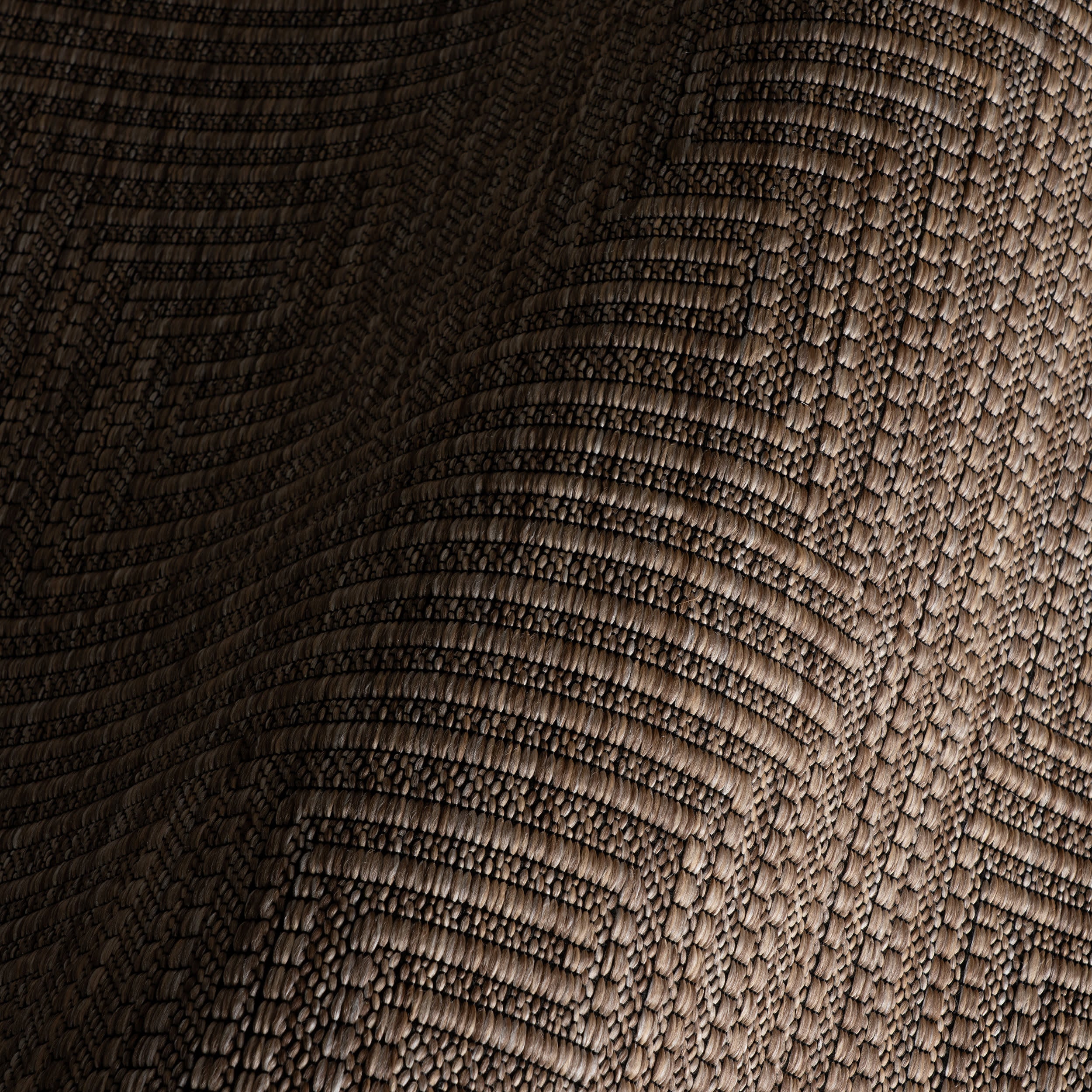 Zelai Modern Geometric Indoor/Outdoor Rug | Brown - Image 3