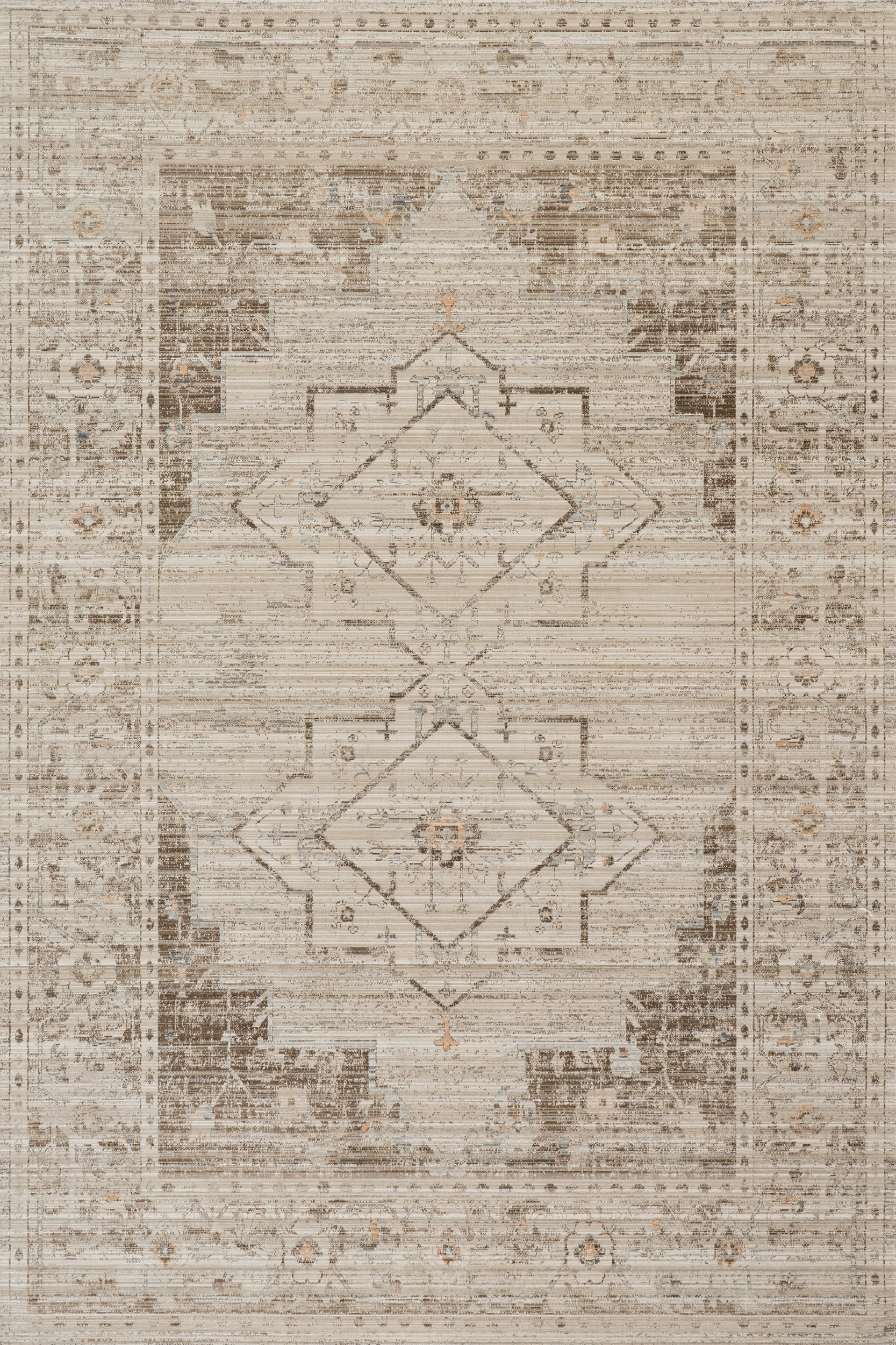 Zelly Medallion Washable Indoor/Outdoor Rug | Brown