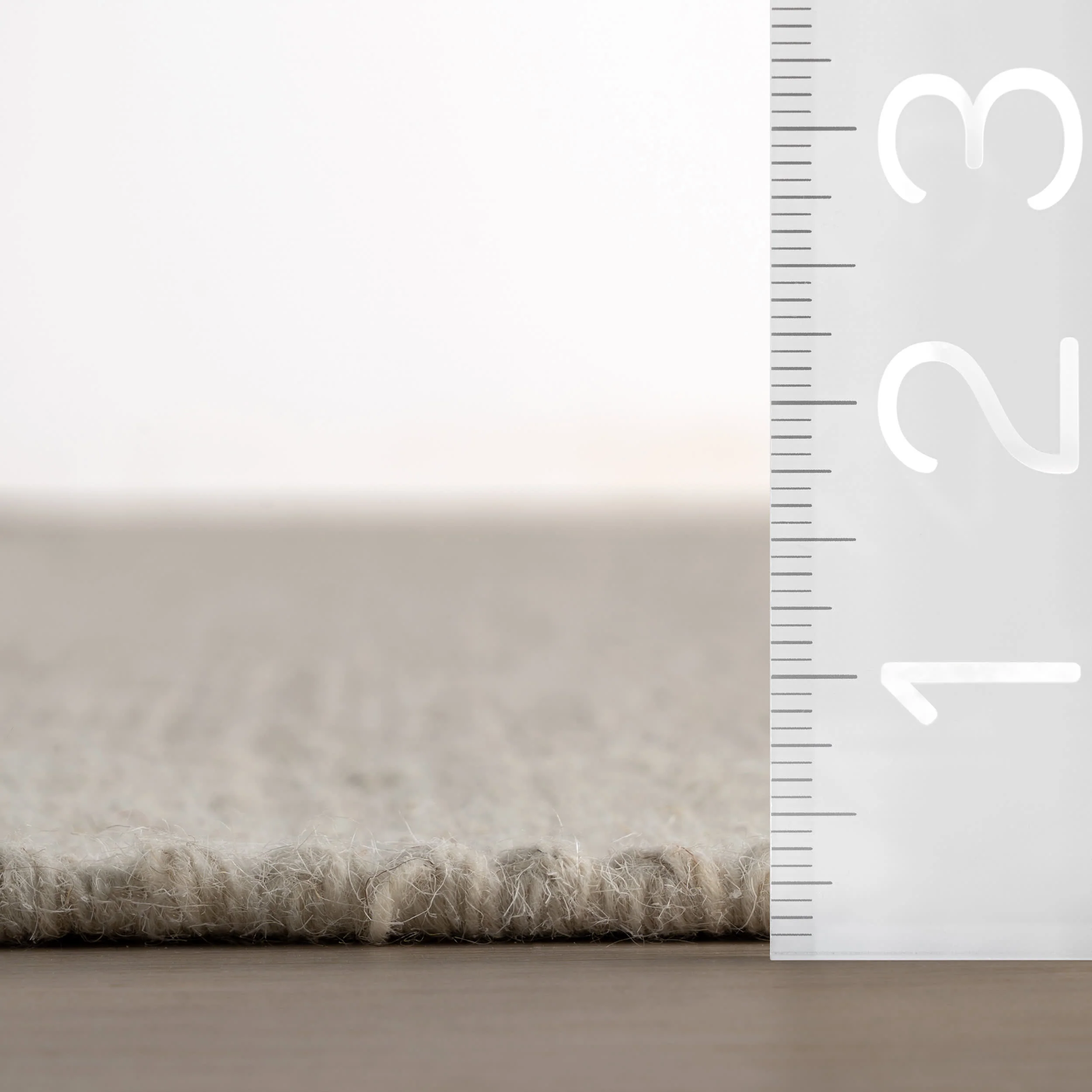 Zenya Hand Woven Wool Rug | Ivory - Image 5