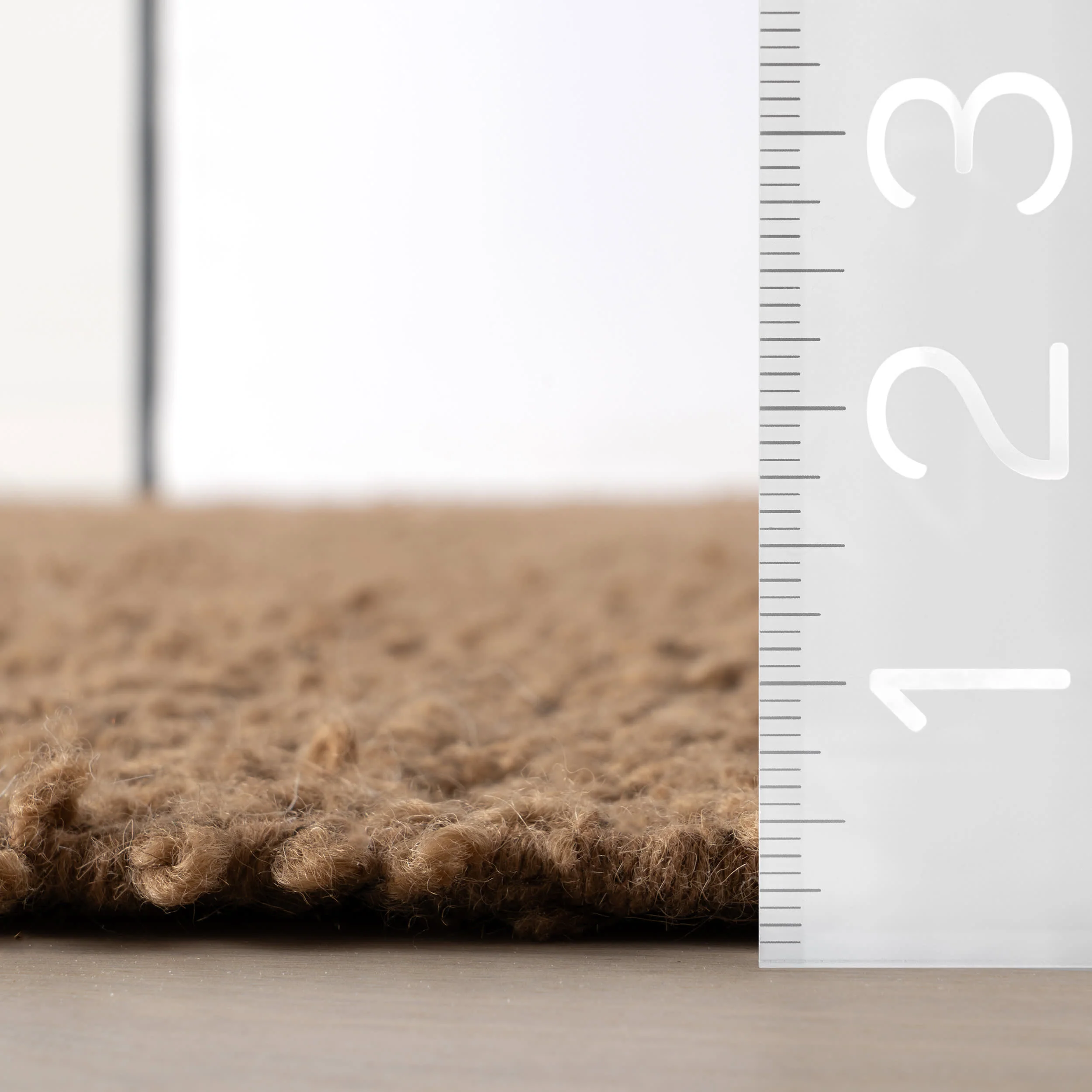 Zeva Textured Flatweave Shag Rug | Rust - Image 6