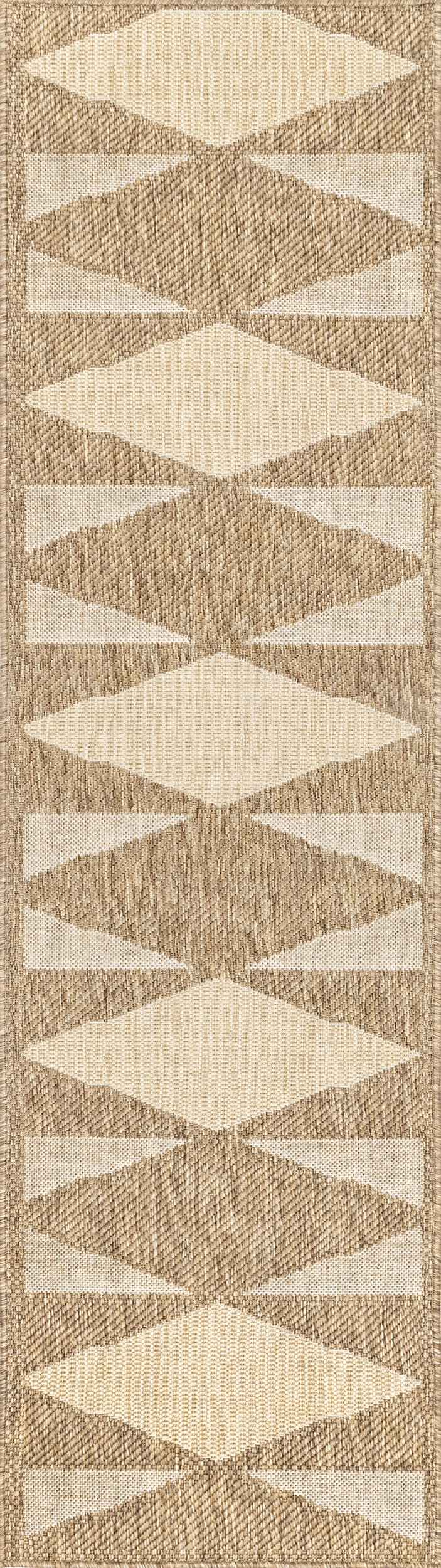Ziggy Diamonds Indoor/Outdoor Rug | Brown