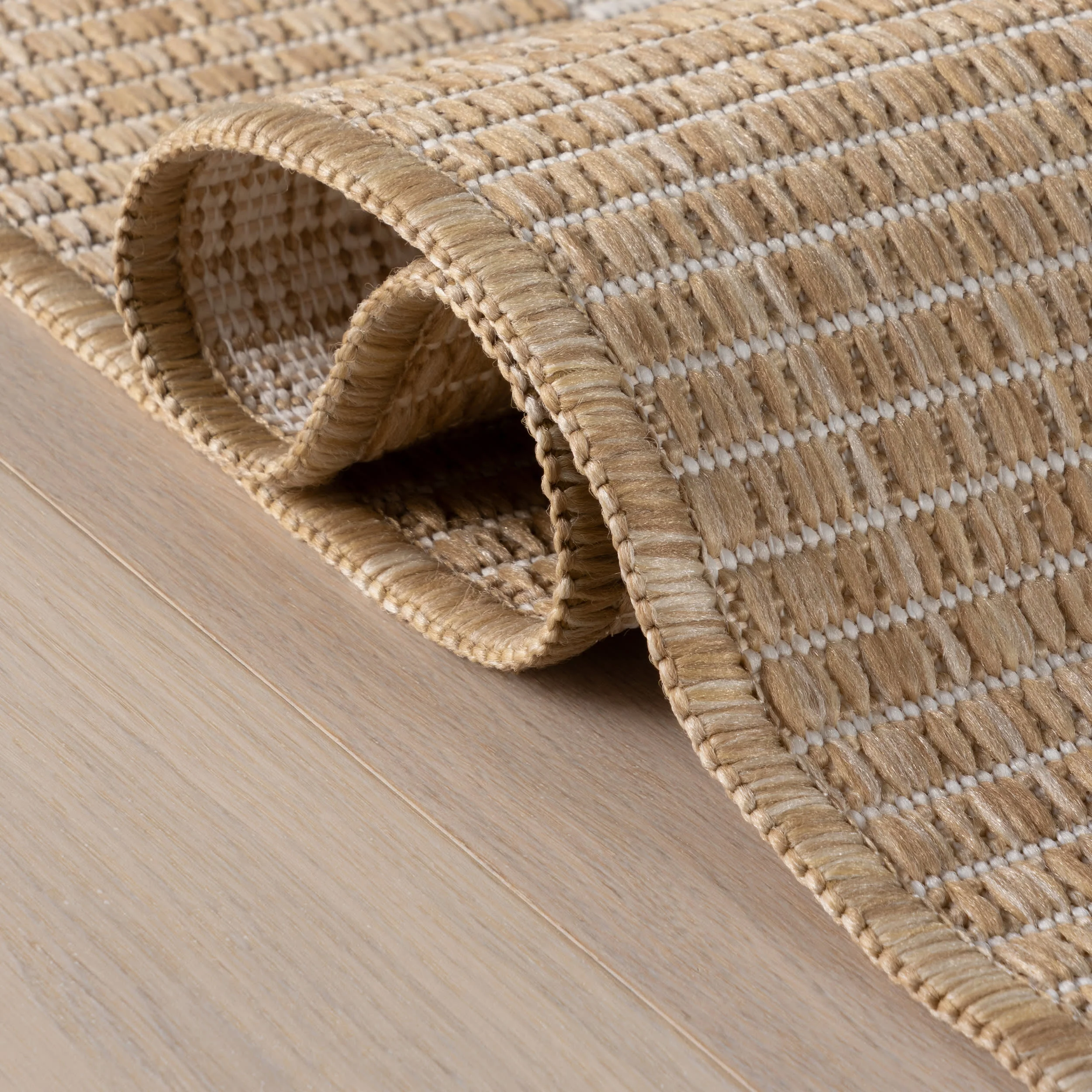 Zinea Bohemian Bordered Indoor/Outdoor Rug | Ivory - Image 6