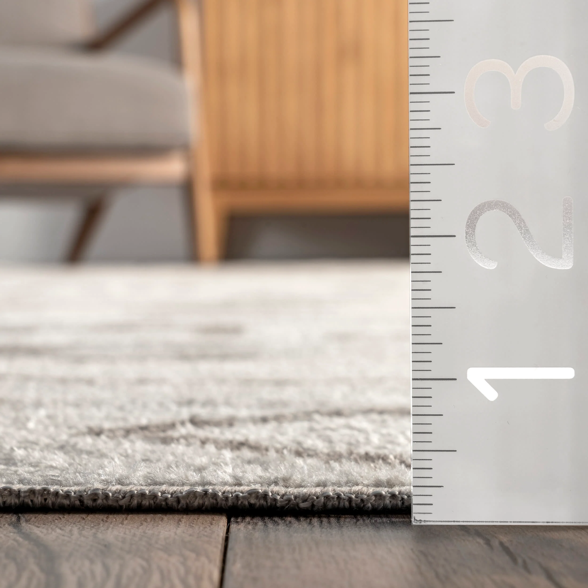 Ziomara Washable Symbolism Rug | Grey - Image 5